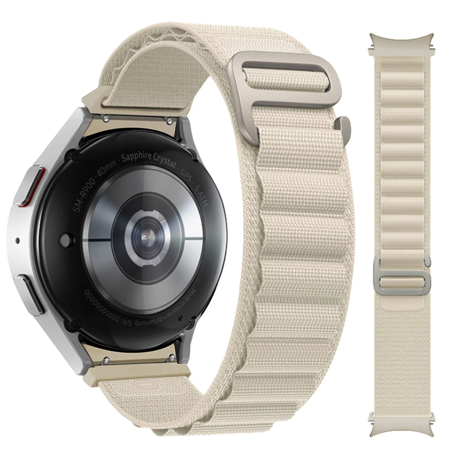 Samsung Galaxy Watch 6 5 4 40MM 44MM / Watch 5 Pro 45MM / Watch 4 6 Classic 42MM 43MM 46MM 47MM / Alpine Loop Woven — DL3 Mobilak No-Gap Nylon Watch Bands Compatible with Samsung Galaxy Watch 6 5 4 Band 40mm 44mm/Watch 5 Pro Band 45mm/Watch 6 4 Classic Band 42mm 43mm 46mm 47mm, Alpine Loop Woven Sport Strap Men Women
