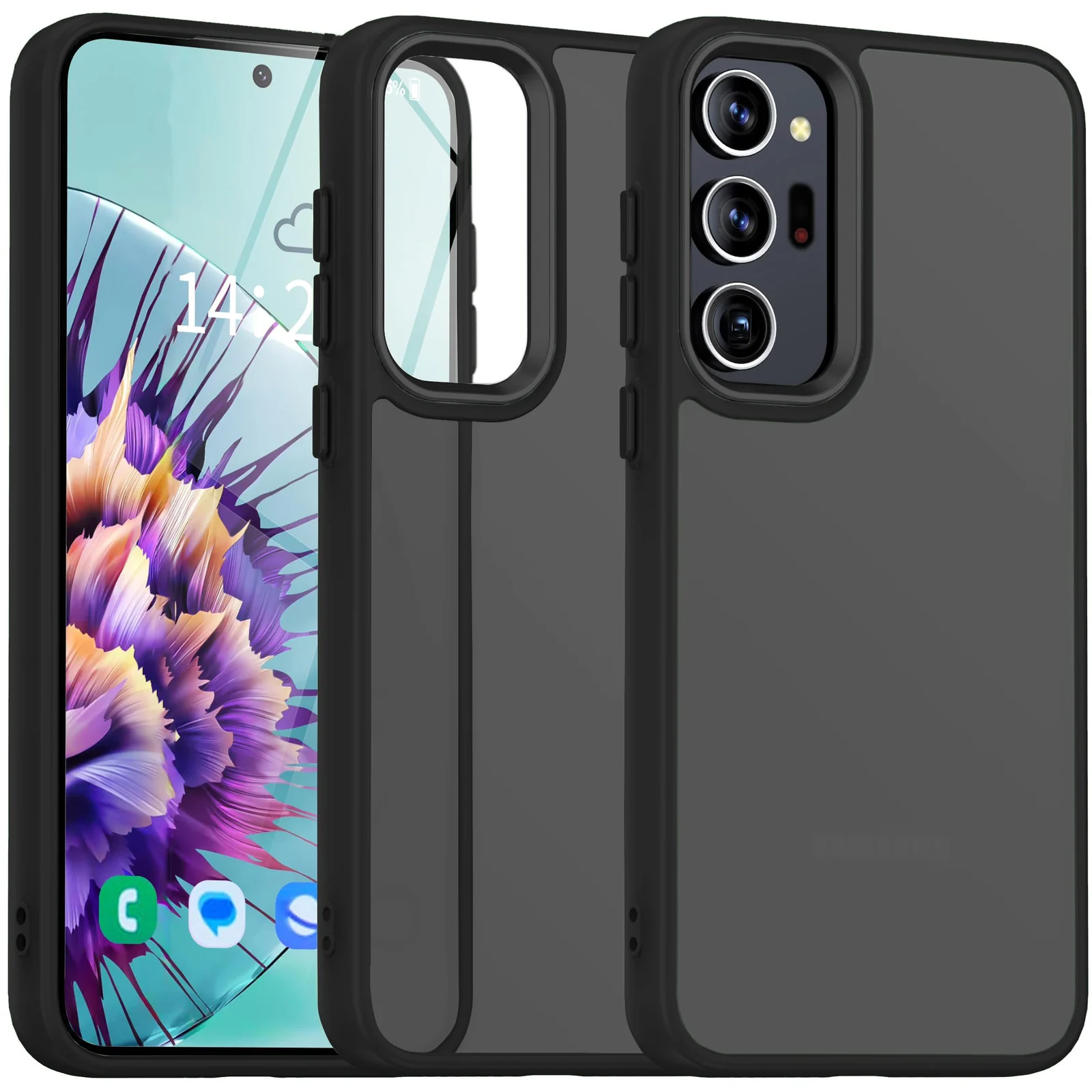 Dl3 Mobilak Matte Case for Samsung Galaxy Note 20 Ultra, Shockproof Drop Protection, Frosted Translucent Matte Back Phone Cover, Anti-Fingerprint (Purple)