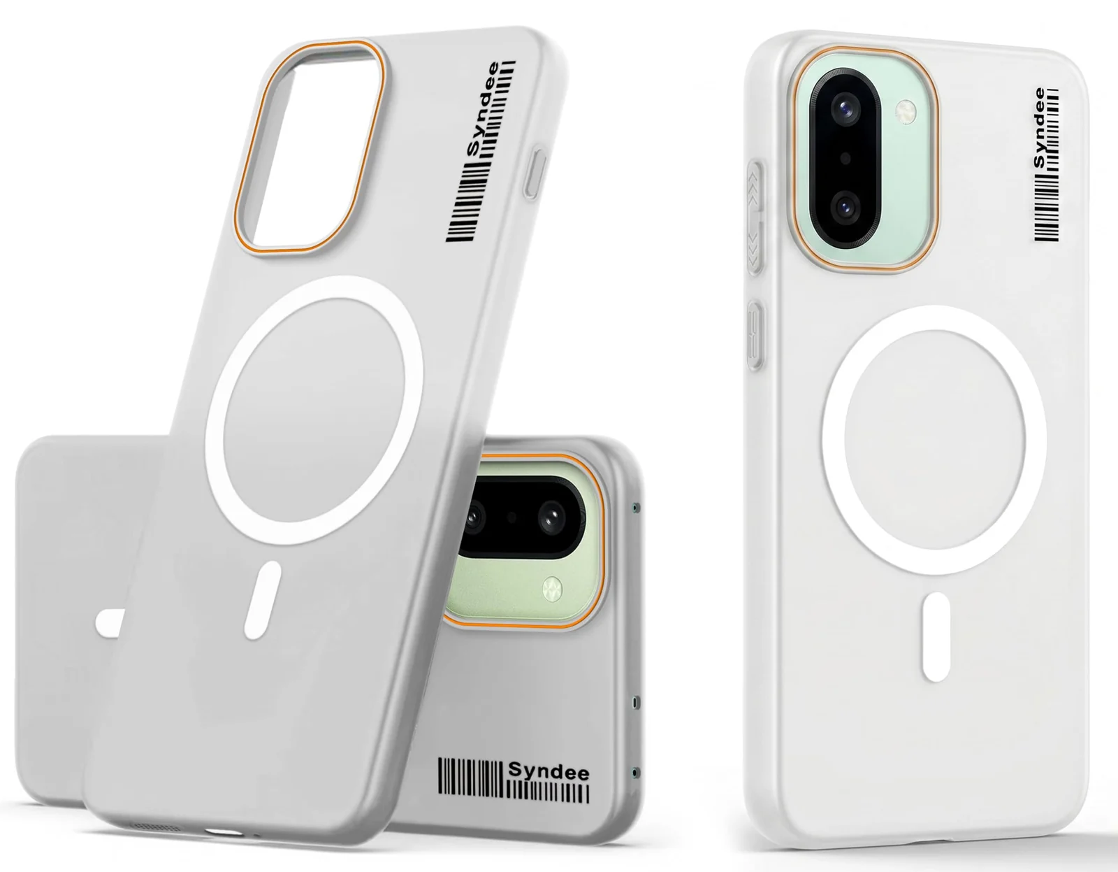 DL3 Mobilak Translucent Matte Case for OnePlus 15R / OnePlus Ace 6 / Ace 6T, Compatible with MagSafe accessories, Shock-absorbing protection, Integrated ring holder - Clear