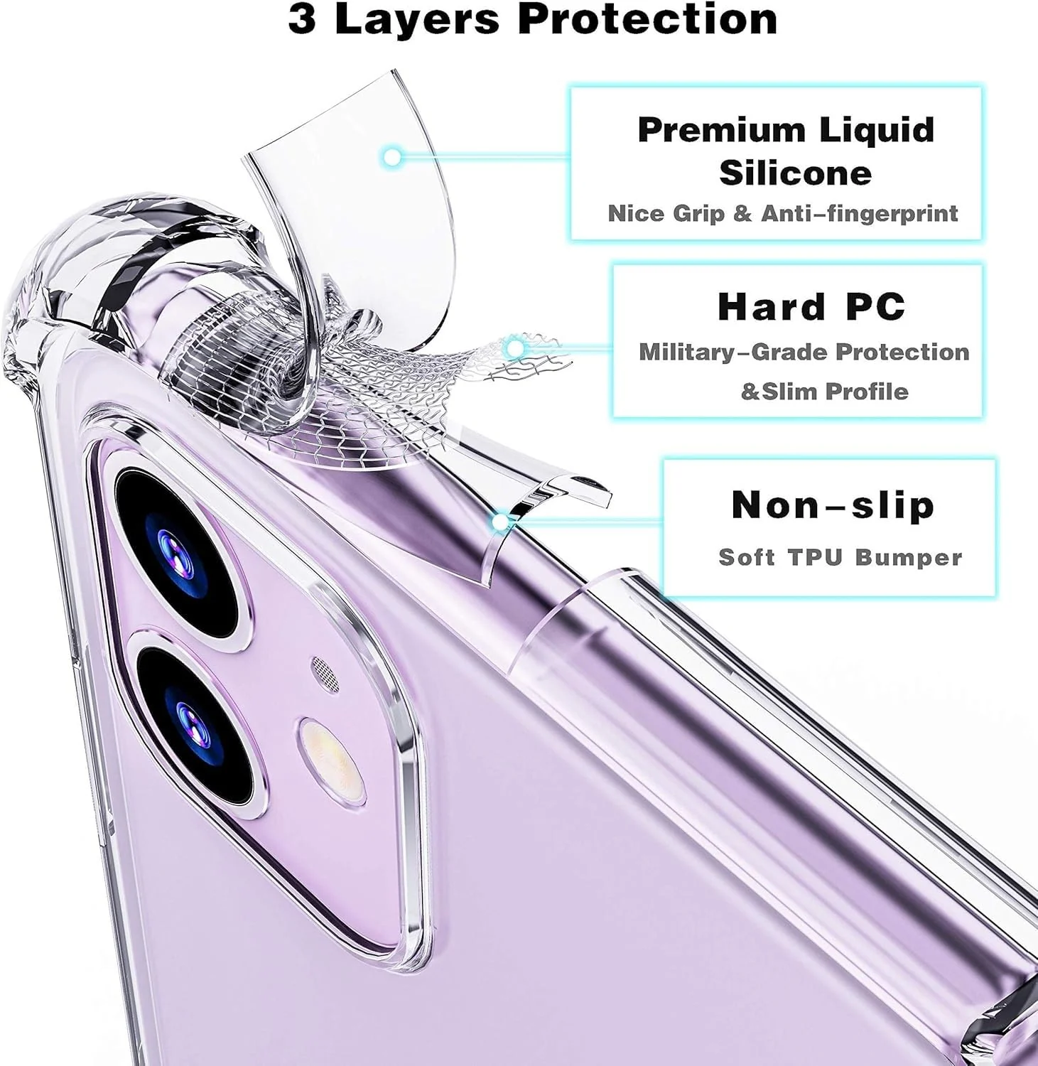 DL3 Mobilak Clear Protective Case for iPhone - Clear