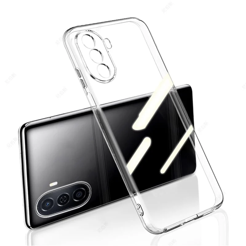 DL3 Mobilak Case Compatible with HUAWEI nova Y70 / Y70 Plus Case Crystal Soft TPU Gel Case Flexible Silicone Anti-Scratch Camera Protection TPU Cover - Clear