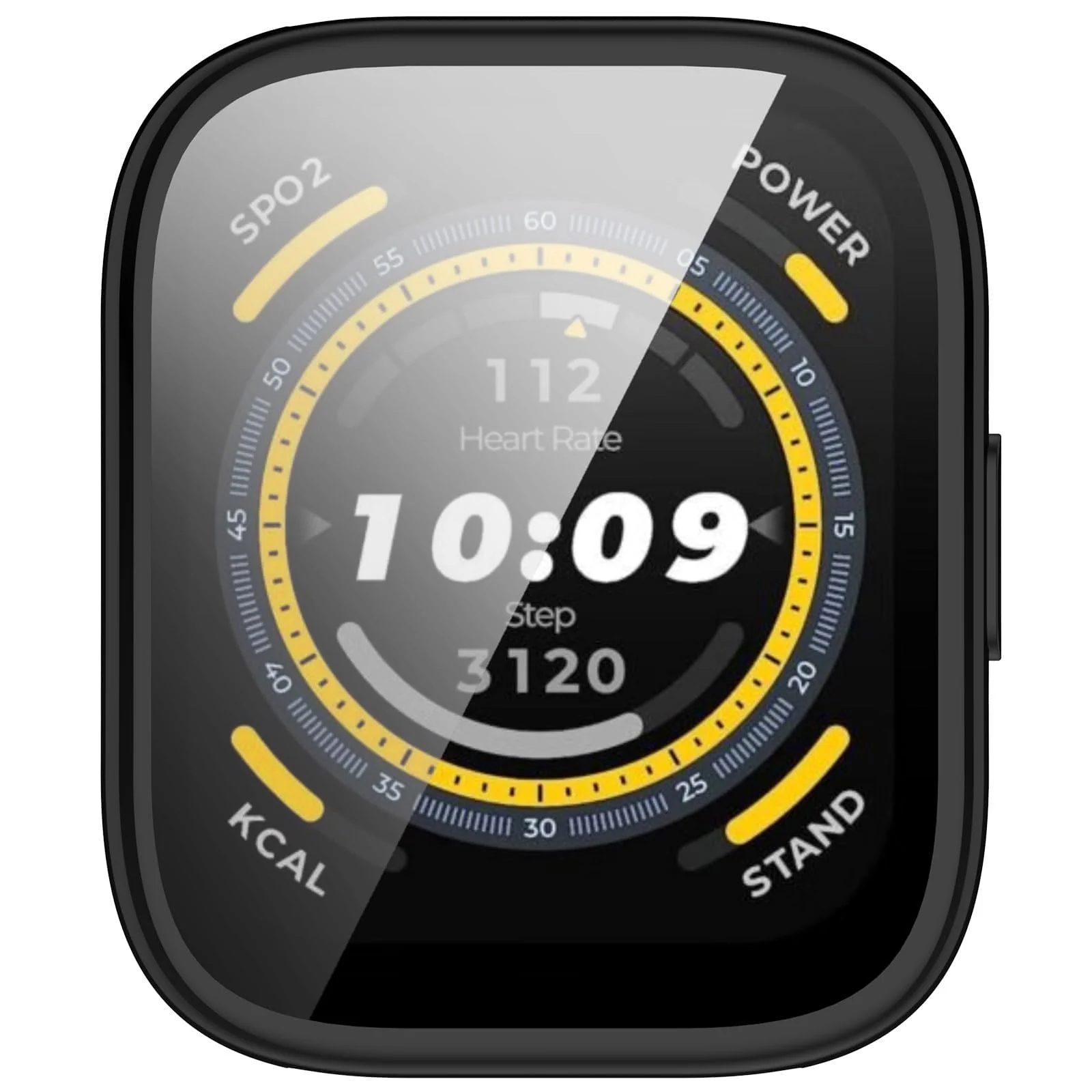 DL3 Mobilak Case Compatible with Amazfit Bip 5 (A2215) All-Around with Built-in Screen Protector Watch Soft TPU Shockproof Cover Slim Guard Thin Bumper Shell Protector for Amazfit Bip 5 - Black