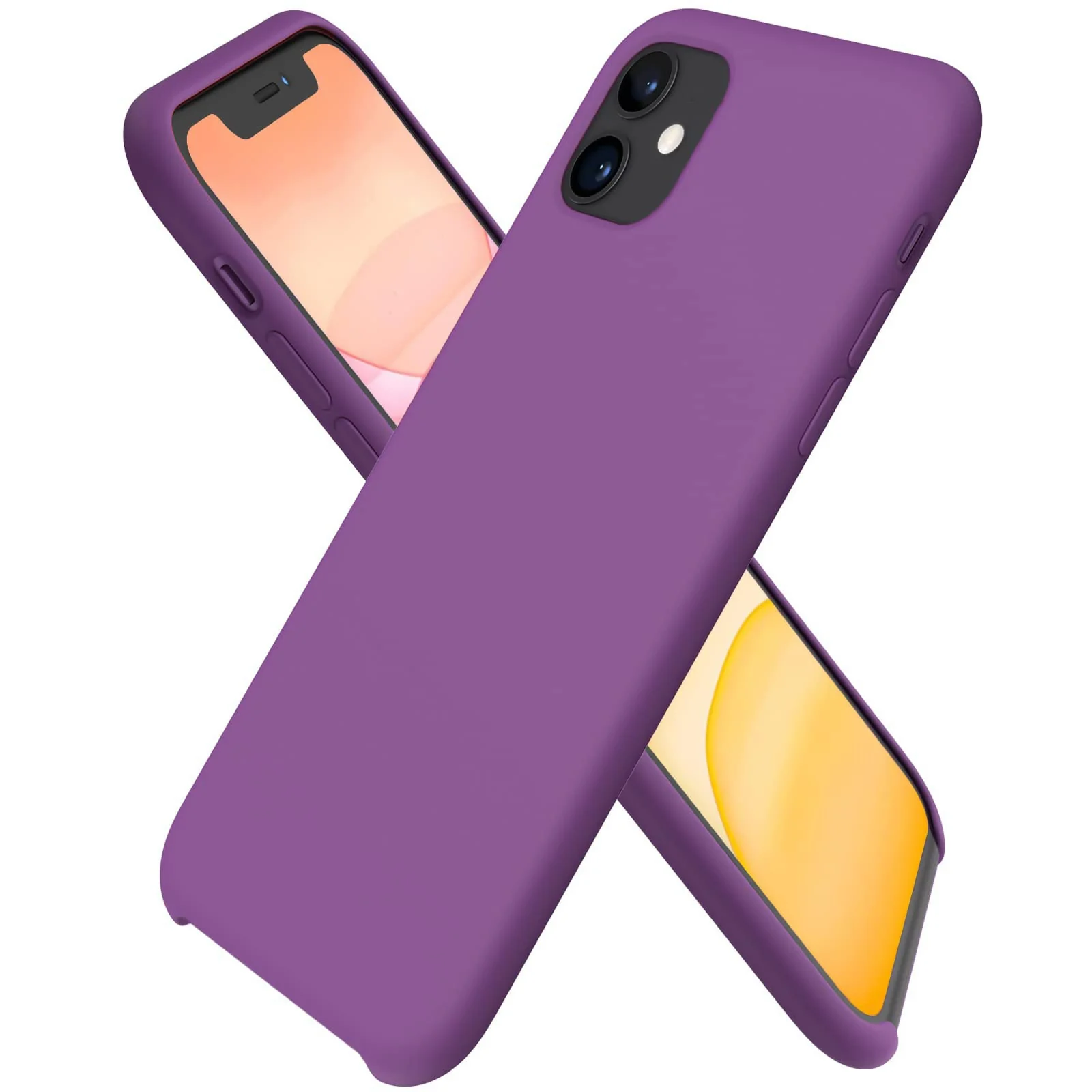 iPhone 11 (6.1 Inch) Case / Liquid — DL3 Mobilak Liquid Silicone Case for iPhone 11 (6.1 Inch), Shock-absorbing protection, Scratch-resistant surface, Soft microfiber lining