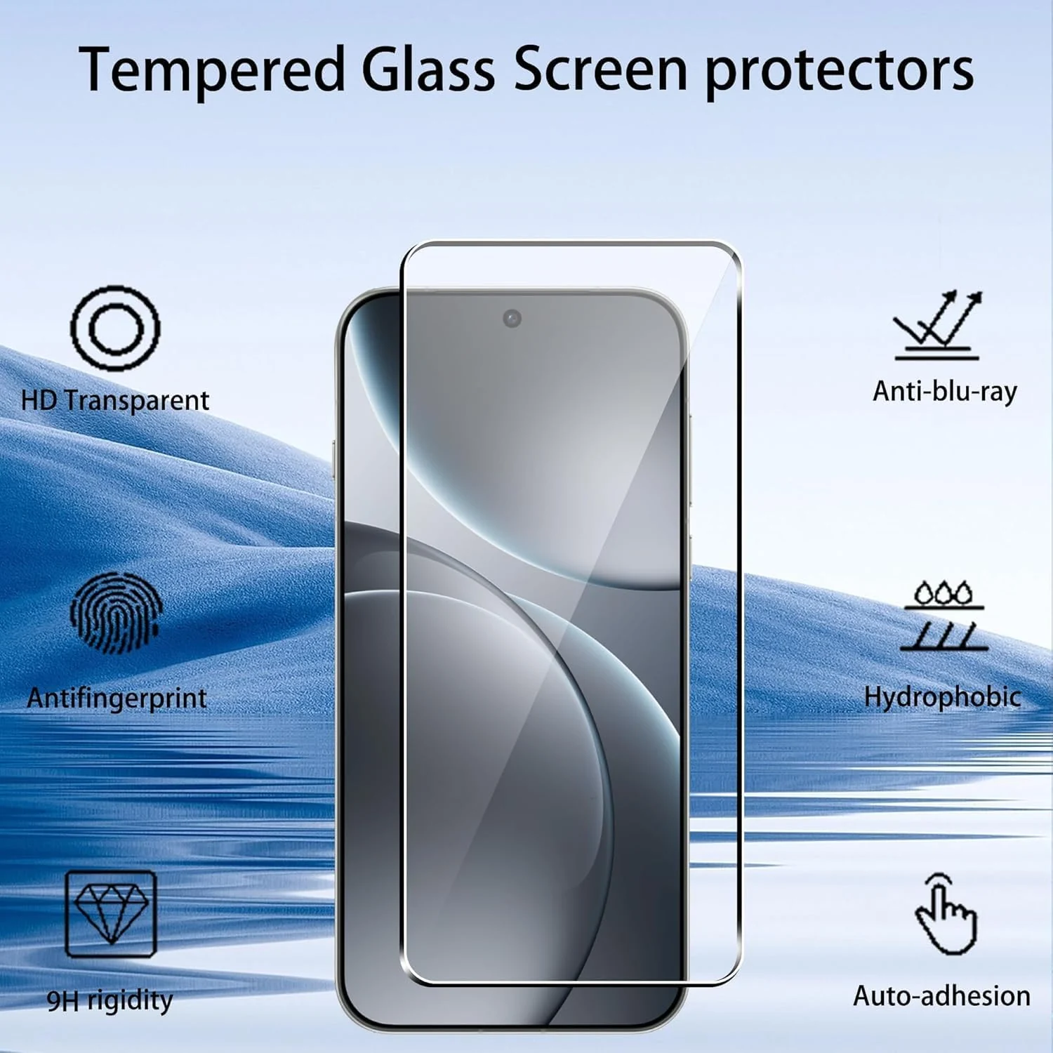 DL3 Mobilak for OPPO Find X9 Pro Tempered Glass Screen Protector, 9H Hardness Anti-Scratch Tempered Glass flim, Friendly, Anti-Scratch - Clear
