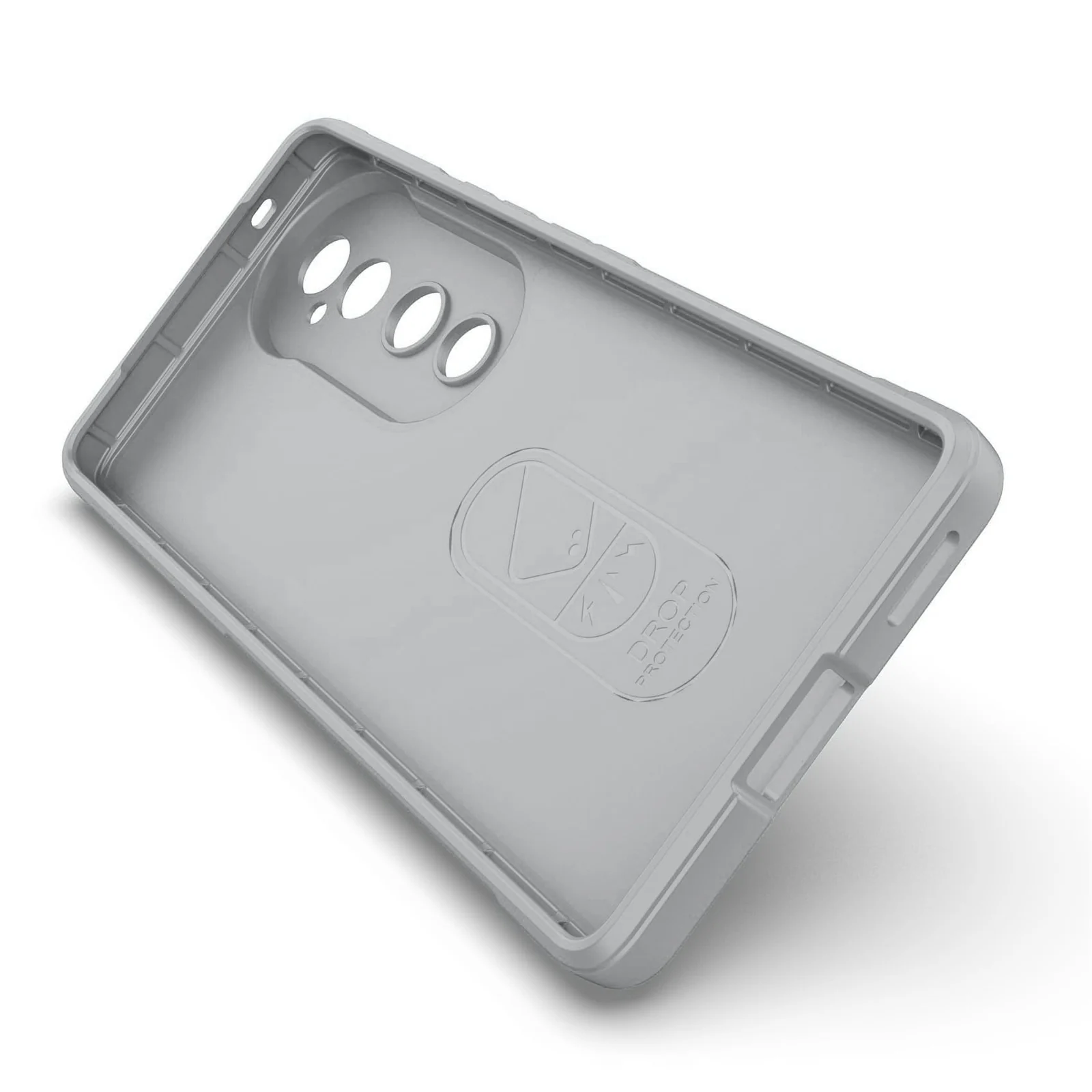 DL3 Mobilak Silicone Case for Vivo V40 5G / Vivo V40 Pro 5G Heavy Duty Protective [Slim Fit] Shockproof Soft Flexible Protective Design Shock-Absorption TPU Cover With Camera Protection - Gray