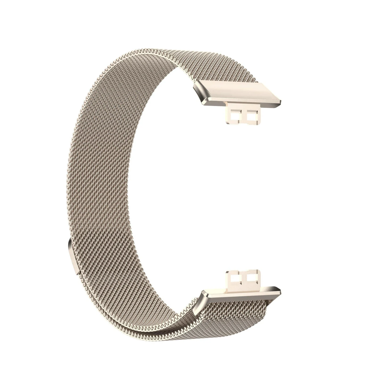 Dl3 Mobilak Bracelet Compatible with Huawei Watch Fit, Stainless Steel Replacement Straps, Mesh Metal Watch Strap, Magnetic Adjustable Replacement Strap Compatible with Huawei Watch Fit (Starlight)