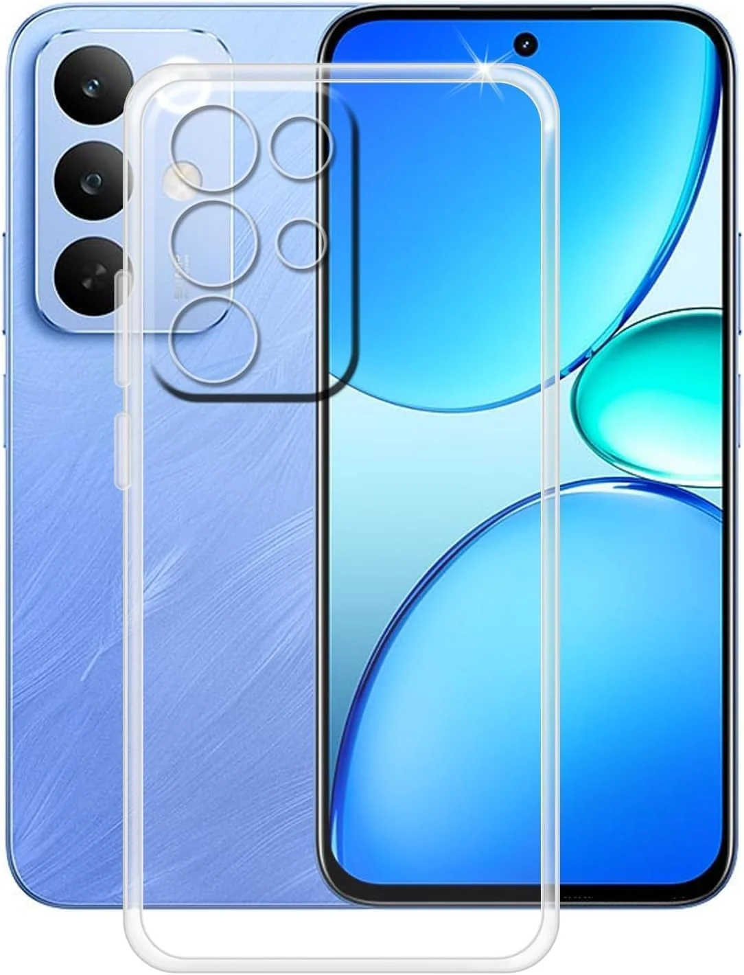 DL3 Mobilak Case Compatible with realme C85 Pro Case Crystal Soft TPU Gel Case Flexible Silicone Anti-Scratch TPU Cover - Clear