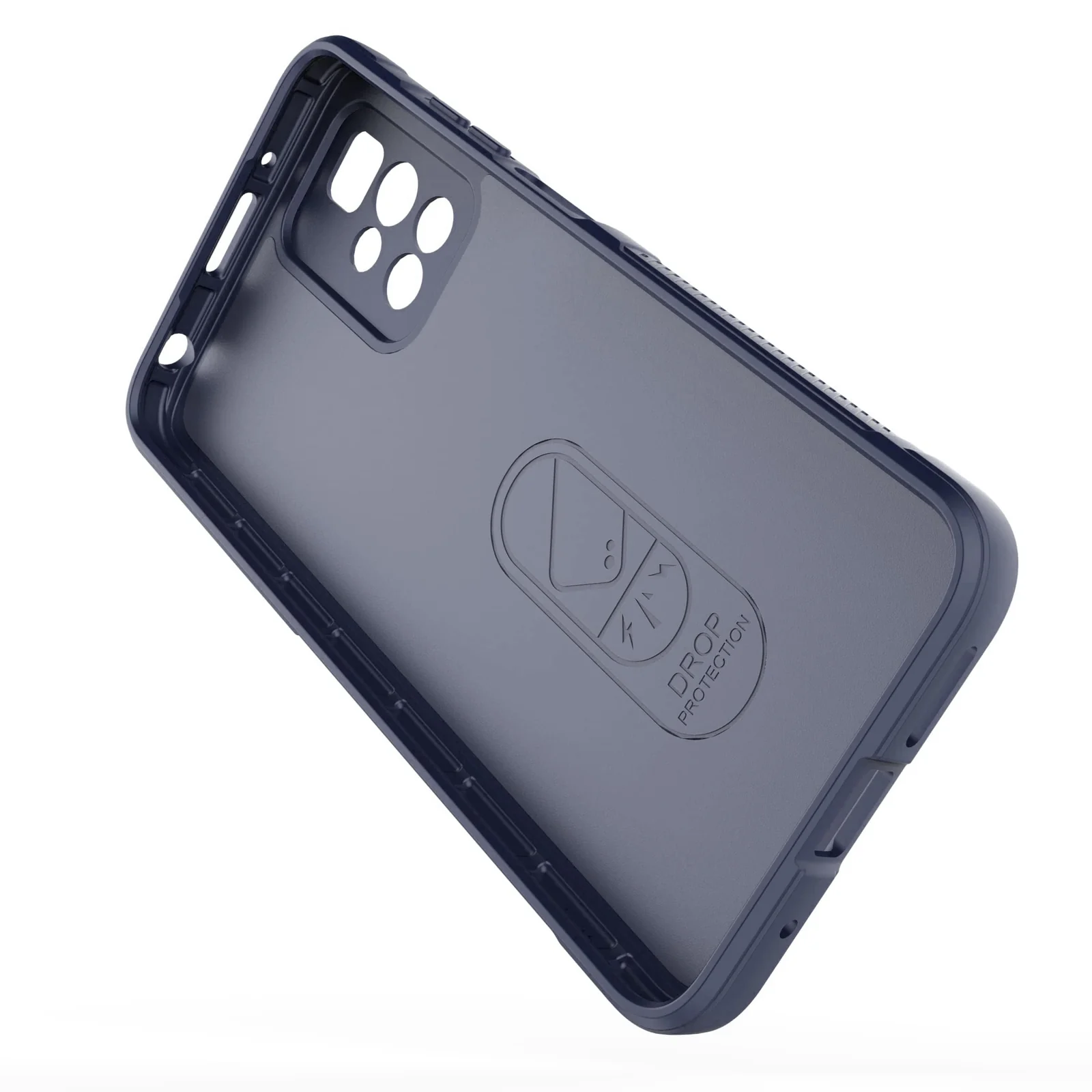 DL3 Mobilak Flexible Silicone and TPU Protective Case with Camera Protection for Xiaomi Redmi 10 4G / Redmi 10 2022 - Blue