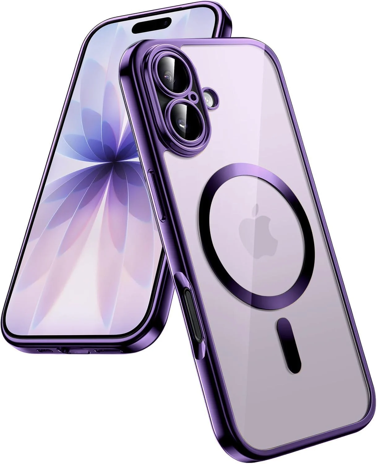 DL3 Mobilak Plated-Edge Protective Case for iPhone 17, Compatible with MagSafe accessories, Supports wireless charging, Camera protection - Purple