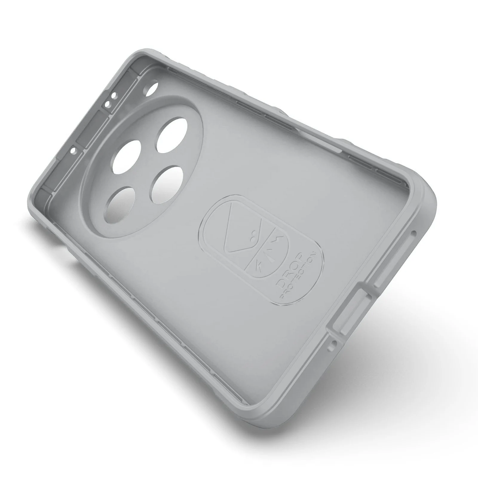 DL3 Mobilak Flexible Silicone and TPU Protective Case with Camera Protection for OPPO Find X8 Pro - Gray