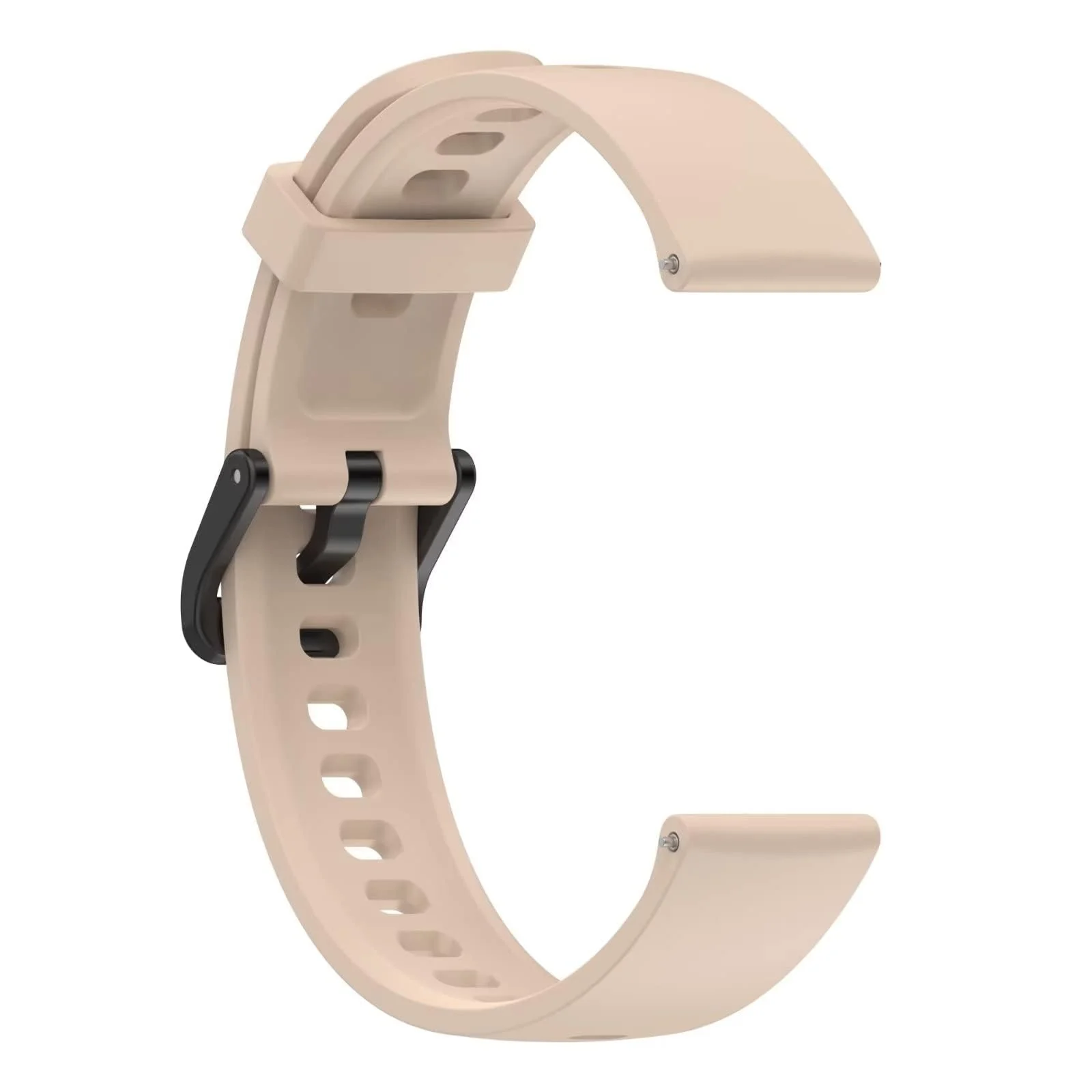 DL3 Mobilak Silicone Strap for realme Band 2, [Breathable] Soft Silicone Replacement Strap for Men and Women, Pin Buckle Design, for realme Band2 - Light Pink