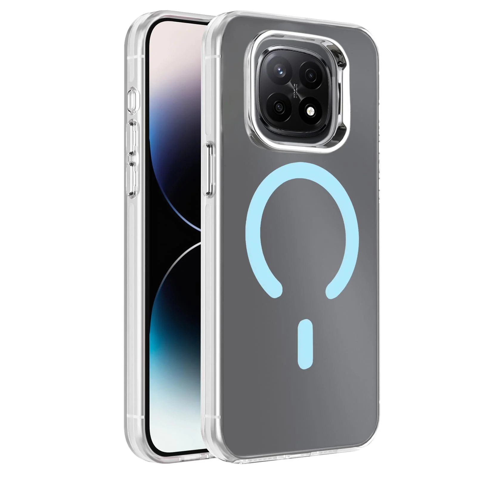 DL3 Mobilak Case for Xiaomi Redmi Note 15 5G/4G/Poco M8 Crystal Clear [Not Compatible with MagSafe] Soft TPU Gel Case Flexible Silicone Anti-Scratch Transparent TPU Cover - Baby Blue