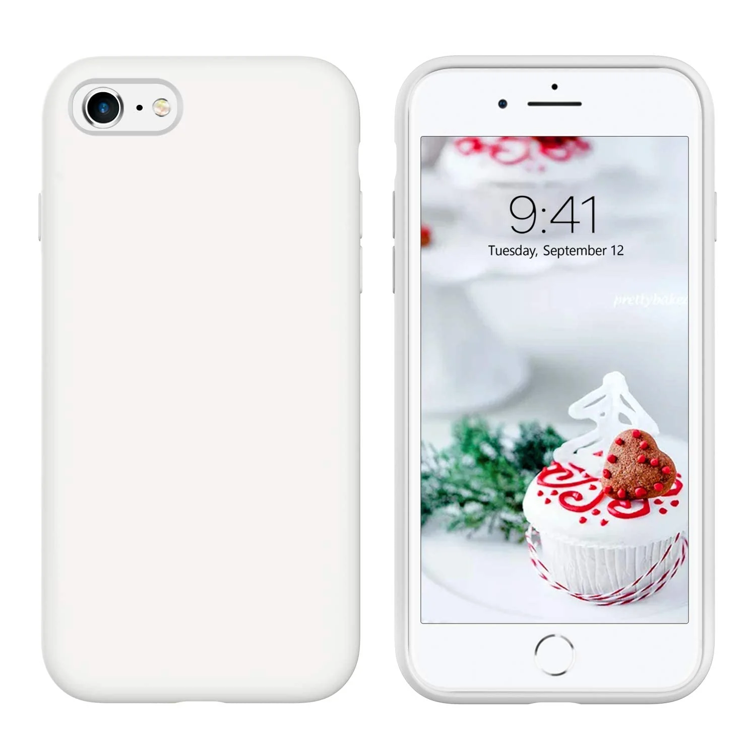 DL3 Mobilak Liquid Silicone Protective Case for iPhone 6 Plus / 6S Plus with Camera Protection and Microfiber Lining
