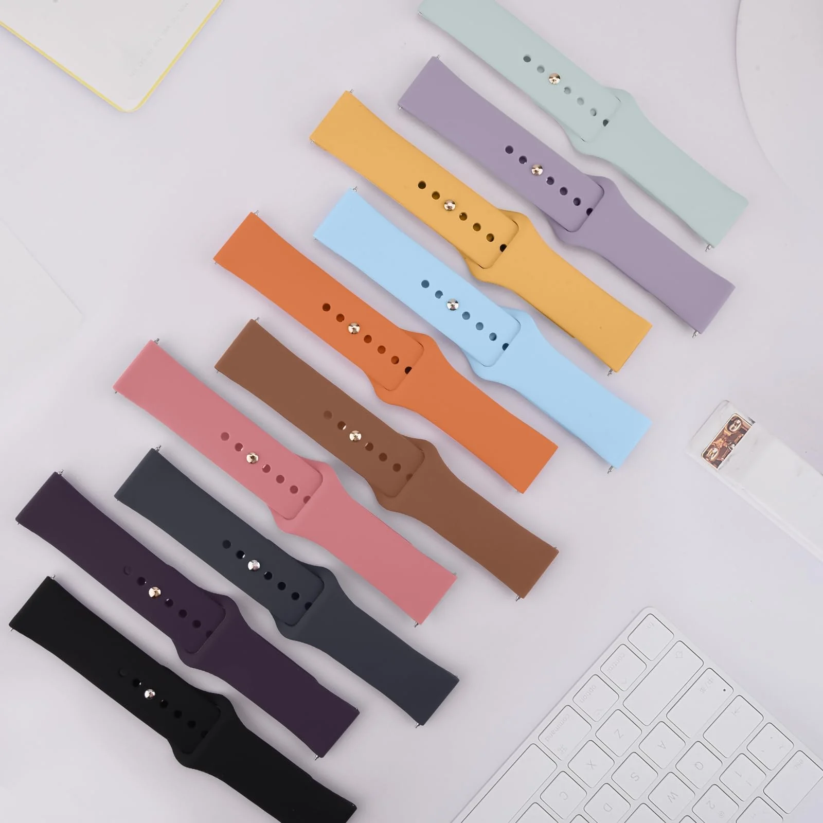 DL3 Mobilak Straps Compatible with Xiaomi Redmi Watch 5 Active/Redmi Watch 5 Lite Bracelets for Men Women, 22mm Soft Silicone Strap, Waterproof Adjustable Band Sports Replacement - Black