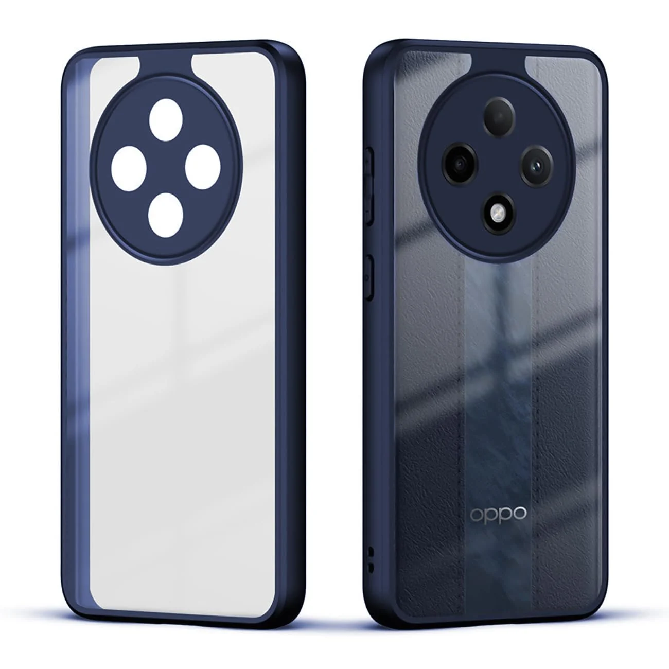 DL3 Mobilak Clear Protective Case for OPPO Reno 12F - Blue