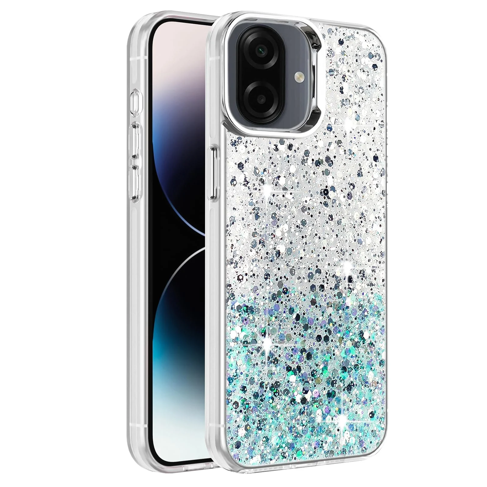 Samsung Galaxy A07 4G — DL3 Mobilak Glitter Protective Case for Samsung Galaxy A07 4G, Supports wireless charging, Camera protection, Shock-absorbing protection