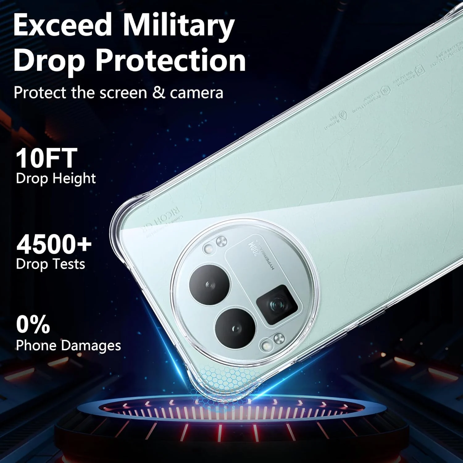 DL3 Mobilak Clear TPU Protective Case for realme with Camera Protection and Shockproof Design - Clear