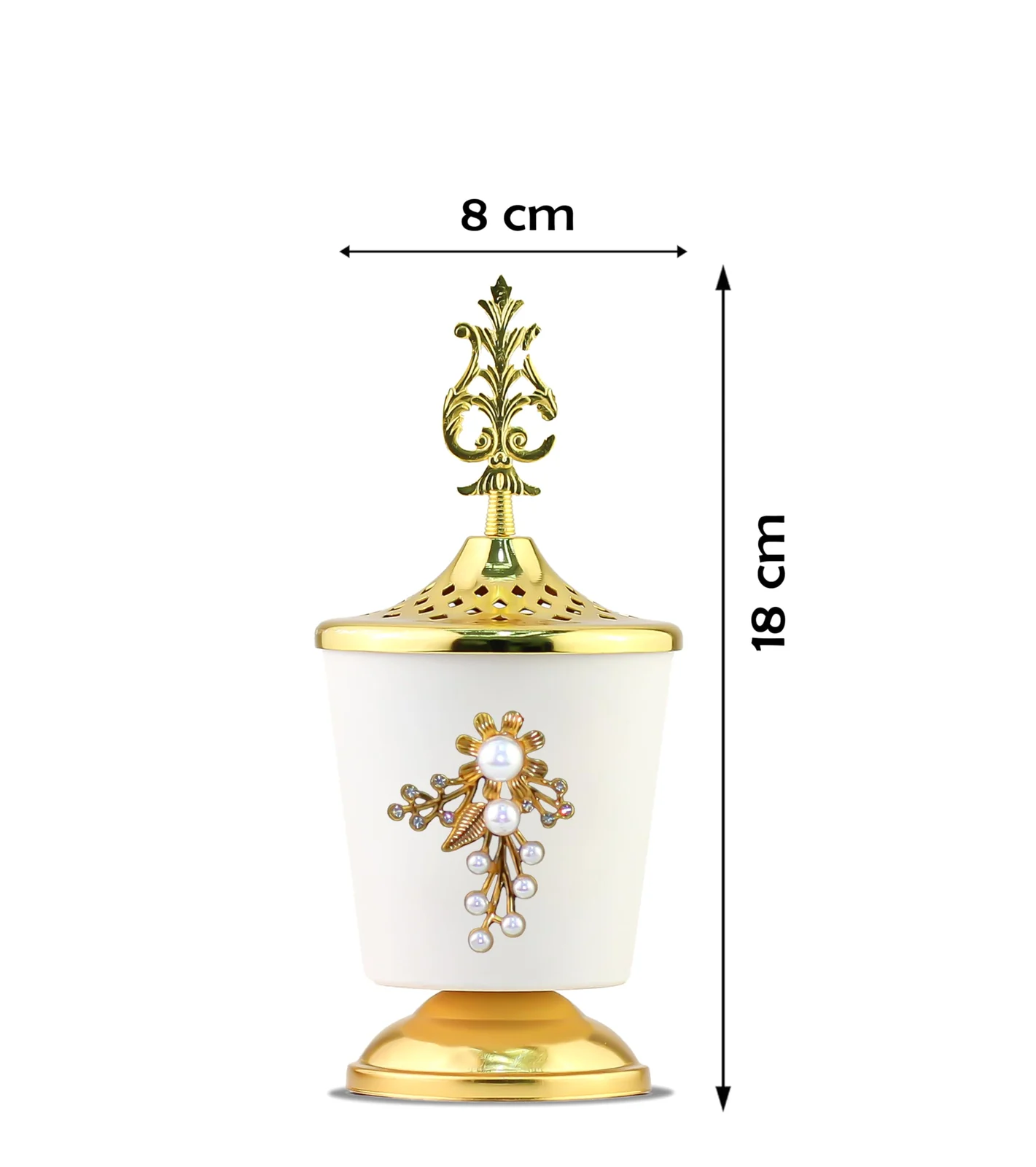 Mobigon Charcoal Incense Burner, Bakhoor Burner, Oud Frankincense Incense Burner, Vintage Arabic Burner, Suitable For Arabian Oud, Yoga, Spa and Aromatherapy, Office & Home Decor - Style 27