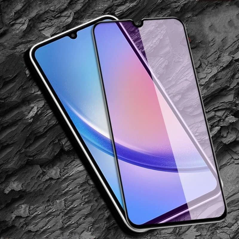 DL3 Mobilak 5D Full Glass Screen Protector For Samsung Galaxy A34 5G Black Frame - Clear