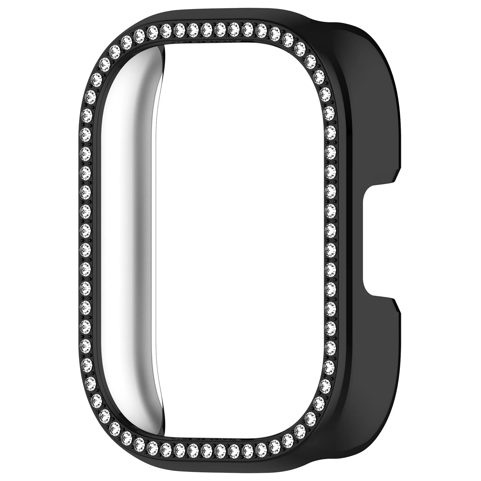 DL3 Mobilak Glitter Rhinestone Protective Case for Xiaomi Redmi Watch 5 Active - Black