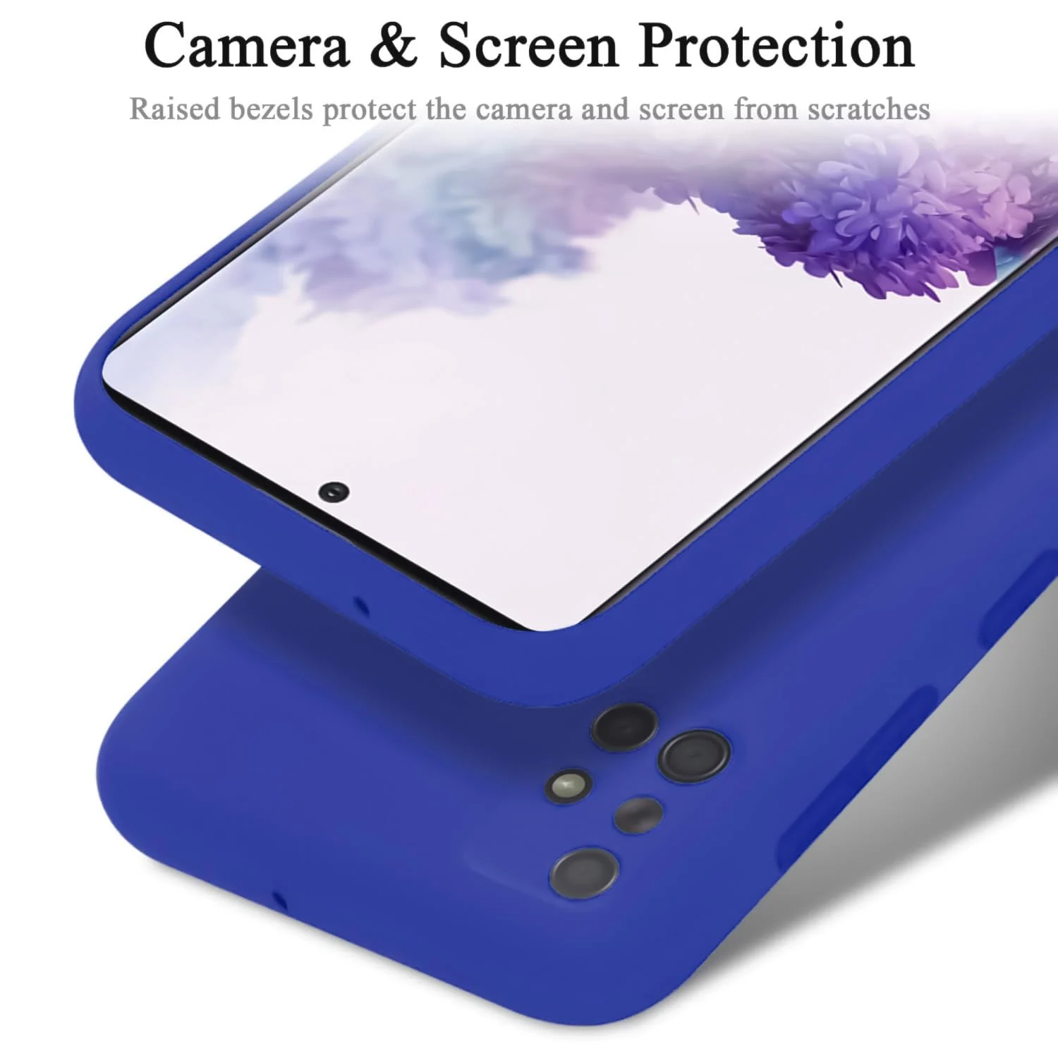 DL3 Mobilak Silicone Protective Case for Samsung Galaxy A71, Shock-absorbing protection, Scratch-resistant surface, Soft microfiber lining - Pepsi
