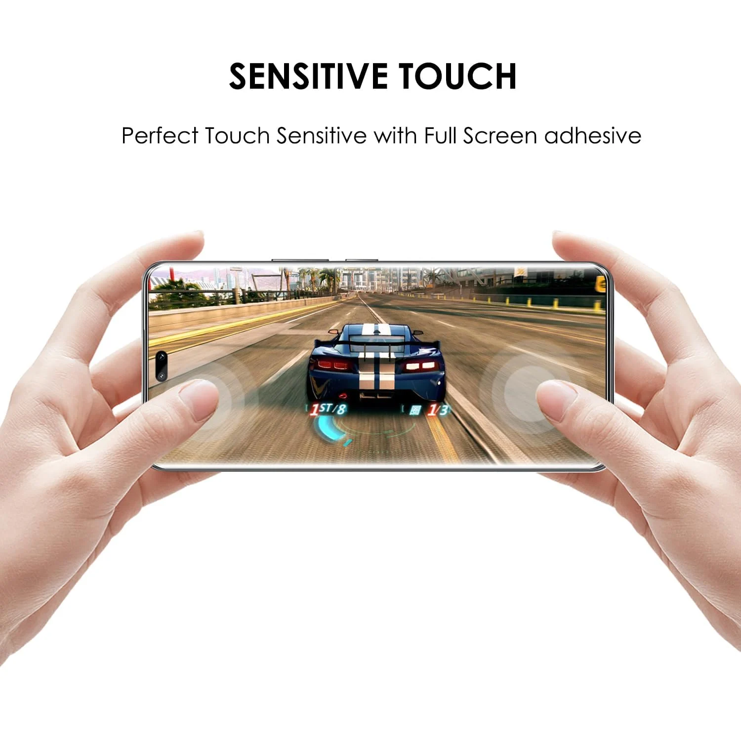 DL3 Mobilak Li-to Screen Protector Honor 200 Pro 5G [Liquid UV Tempered Glass] Full Screen adhesive [Sensitive Touch][Fingerprint Sensor Compatible] HD - Clear