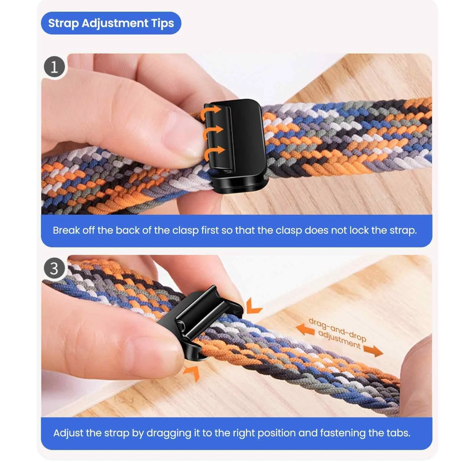 DL3 Mobilak 22mm Magnetic Band for Redmi Watch 5 Active/5 Lite/Samsung Galaxy Watch 3 45mm/Watch 46mm/Gear S3/Huawei watch GT6 GT5 46MM/GT2E/GT6 Pro/GT 5 Pro/Amazfit GTR 4/3, Stretchy Braided Nylon Sport Strap - Charcoal