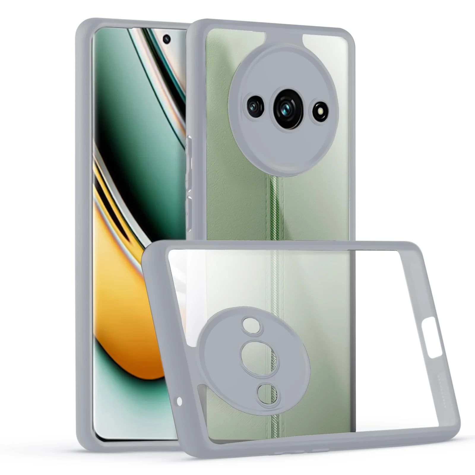 DL3 Mobilak Clear Protective Case for Xiaomi Redmi A3 / Redmi A3x / Poco C61 (4G) - Gray