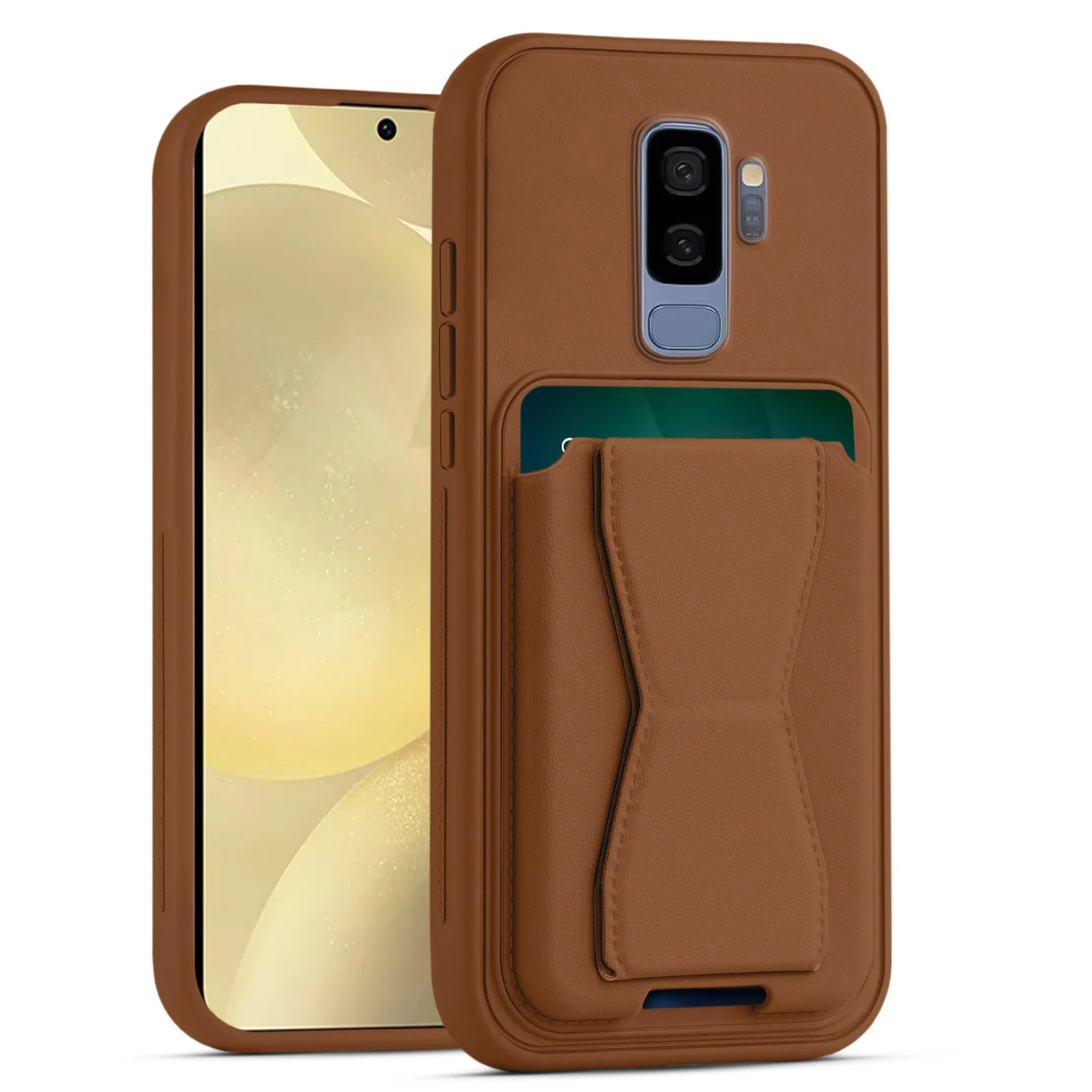 DL3 Mobilak Leather Wallet Case with Card Slot for Samsung Galaxy S9+ Plus with Camera Protection and Shockproof Design