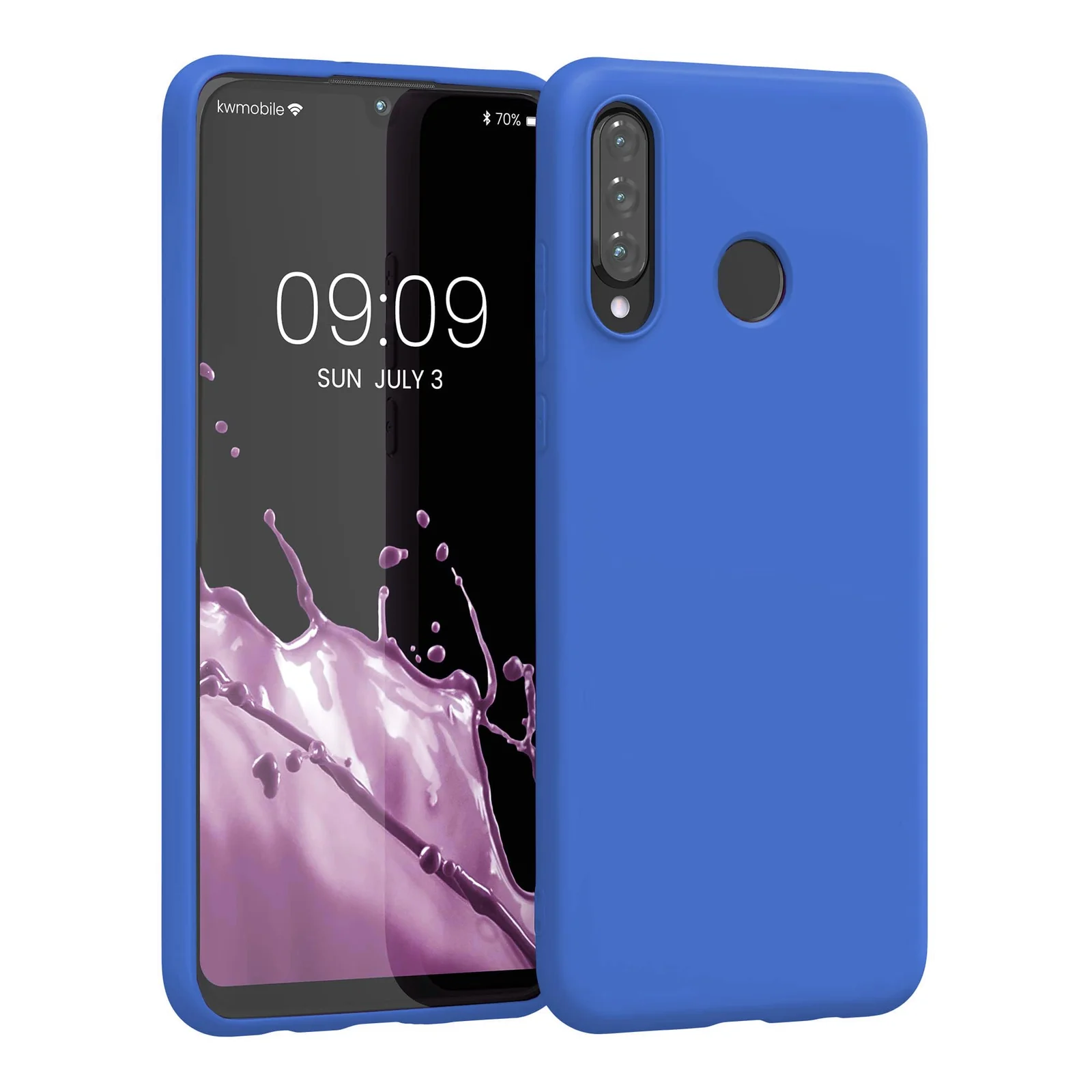 Dl3 Mobilak Huawei P30 Lite/Nova 4E Case,Soft Flexible Silicone Gel Rubber Bumper Cover,Full Body Shockproof Protective Phone Case (Lavender .1)