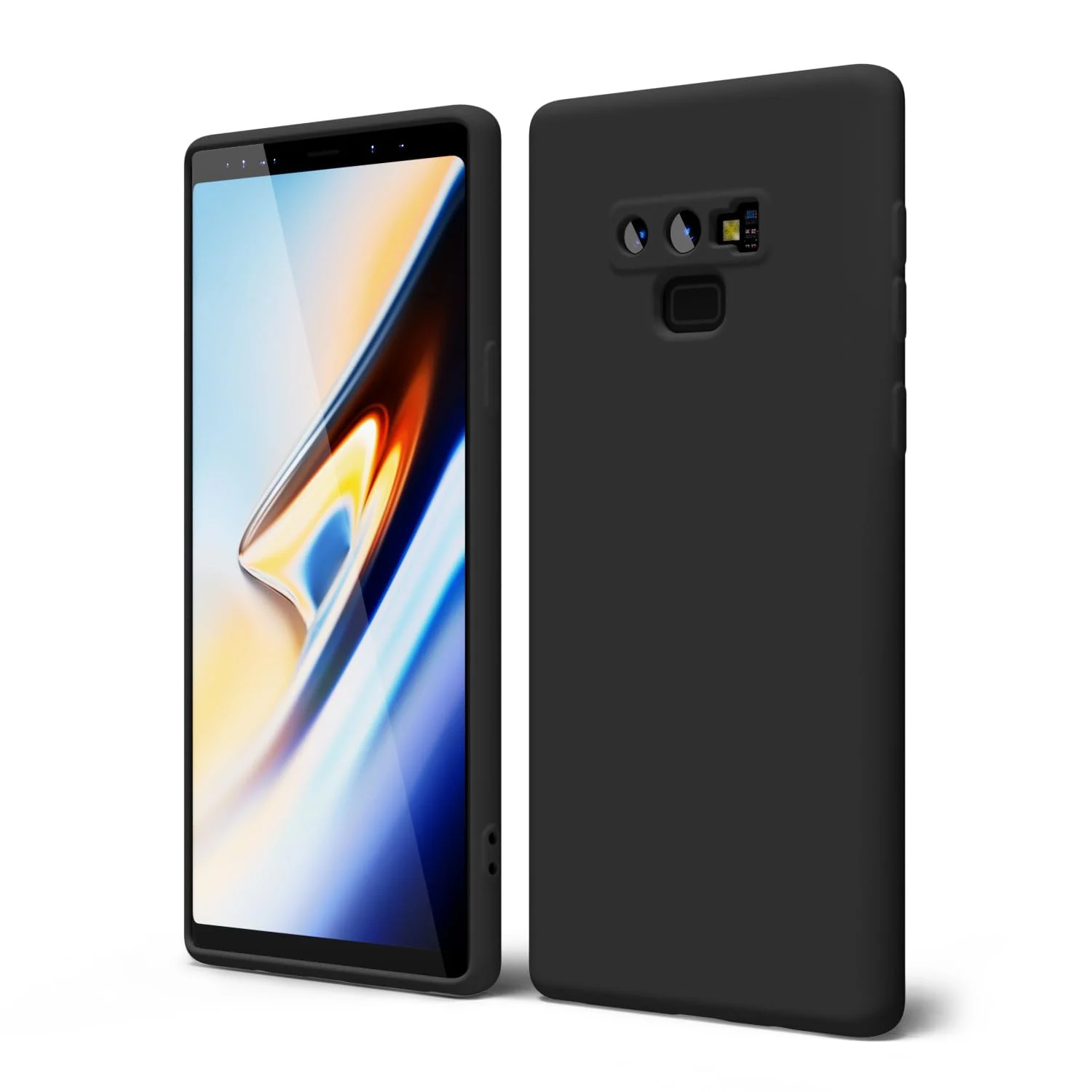 DL3 Mobilak Silicone Protective Case for Samsung Galaxy Note 9, Shock-absorbing protection, Scratch-resistant surface, Soft microfiber lining - Black