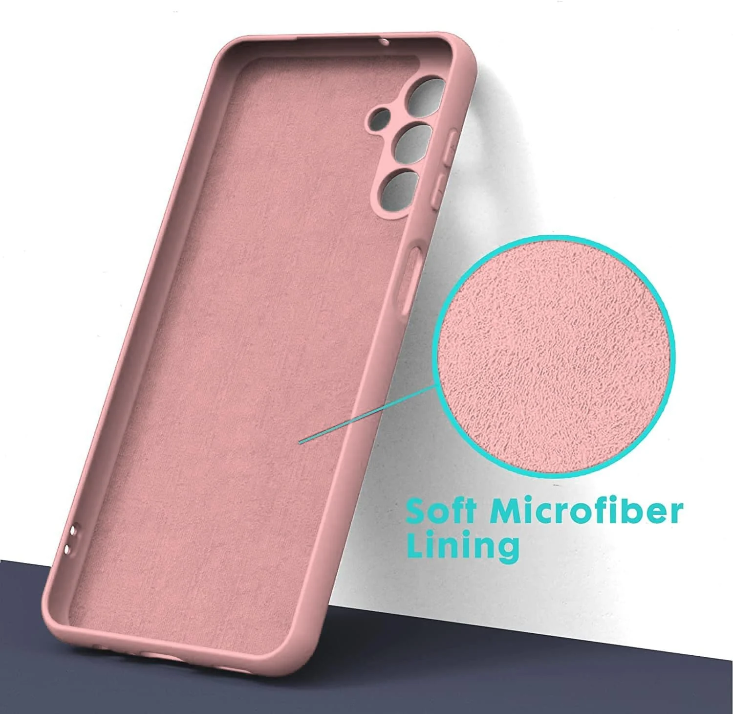 DL3 Mobilak Soft Silicone Gel Bumper Case for Samsung Galaxy A04s / A13 4G / A13 5G - Pink Sand