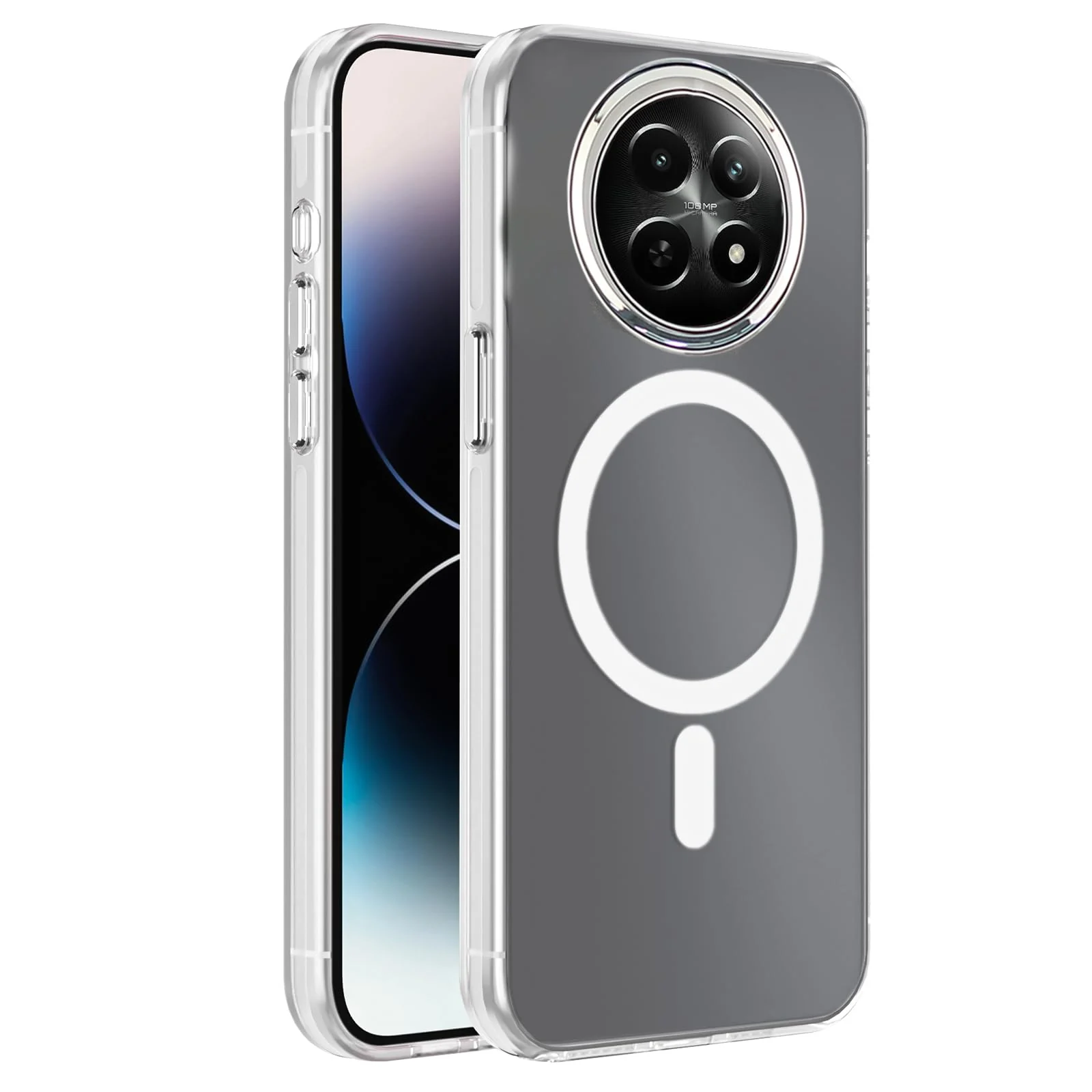 DL3 Mobilak Case For realme 12 5G/12X 5G Case Crystal [Not Compatible with MagSafe] Soft TPU Gel Case Flexible Silicone Anti-Scratch TPU Cover - Clear