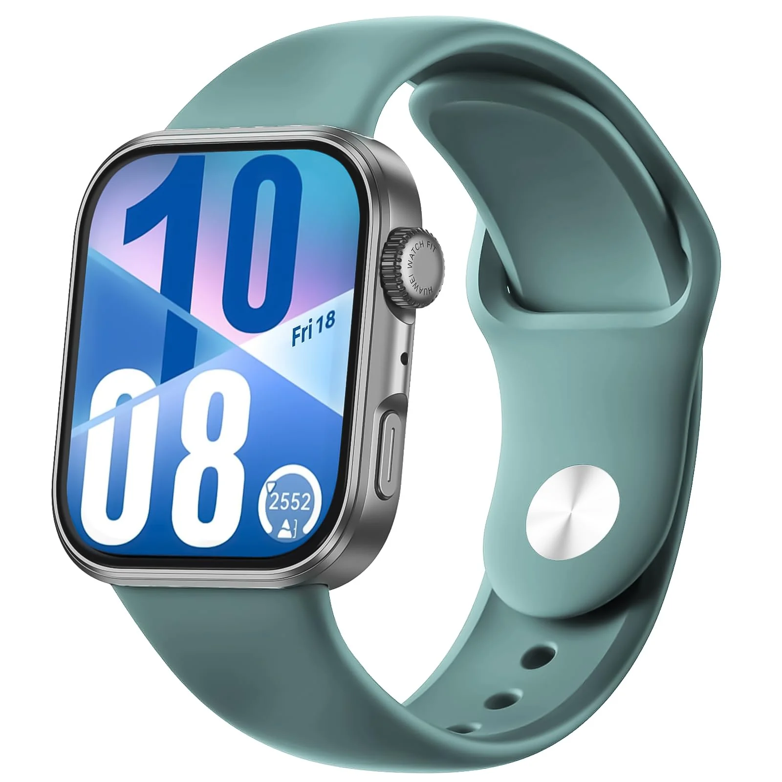DL3 Mobilak Silicone Strap Compatible with Huawei Watch Fit 3 Strap for Men Women Breathable Soft Replacement Strap Adjustable Waterproof Sports Straps - Pine Green
