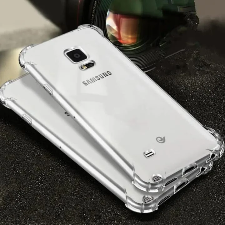 DL3 Mobilak Case Compatible with Samsung Galaxy Note 4, Cover Silicone TPU Gorilla Anti-shock Protector Camera Shockproof Corners - Clear