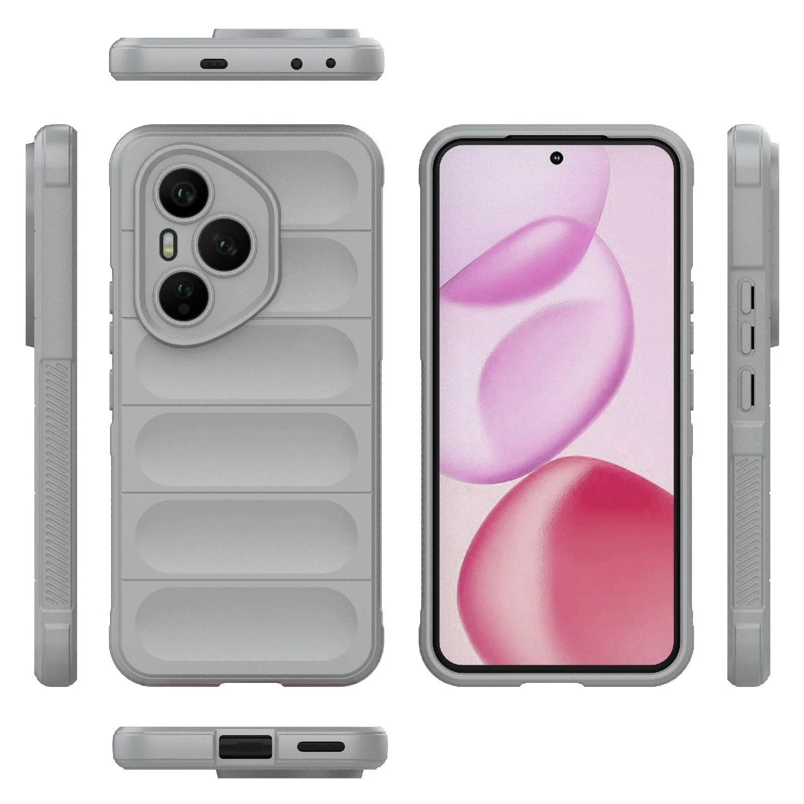DL3 Mobilak Rugged Protective Case for Honor 400 Pro 5G, Camera protection, Shock-absorbing protection, Non-slip grip - Gray