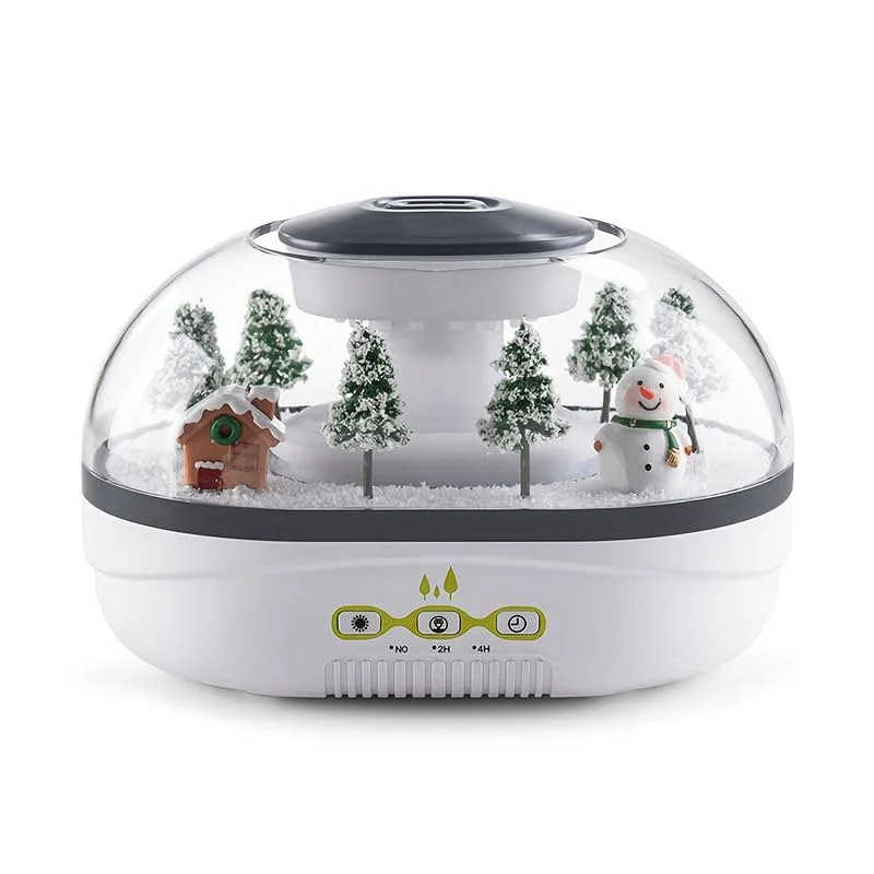MOBIGON Raindrop Aroma Diffuser 400ML Humidifier | Quiet operation, 2/4H Timer, Warm Night Light, Fine Mist, Creative Micro Landscape Design, Auto Shut-Off for Office Home, Bedroom,Yoga,Meditation - Style-2