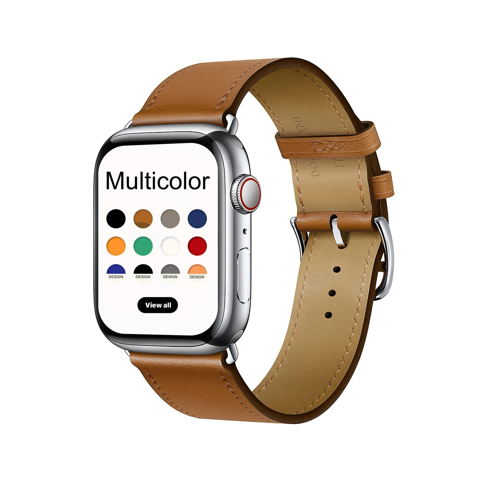 DL3 Mobilak Compatible with Apple Watch Band 49mm 46mm 45mm 44mm 42mm Leather Band Replacement Strap, Soft Leather Bracelet for iWatch Series 11 10 9 8 7 6 5 4 SE SE2 Ultra 3 2 1 - B.Brown