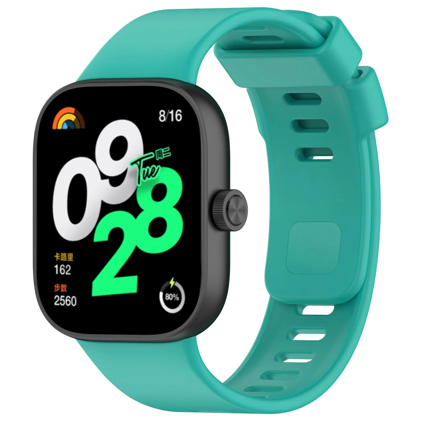DL3 Mobilak Bracelet Compatible with Xiaomi Redmi Watch 6/5/4 / Xiaomi Smart Band 10 Pro/9 Pro/8 Pro, Soft TPU Replacement Strap Sports, Strap for Men and Women - Turquoise