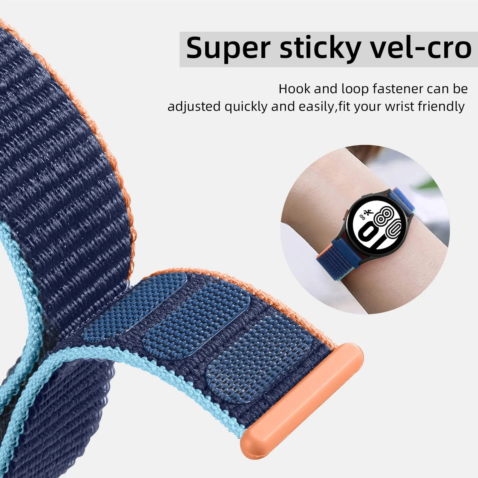 DL3 Mobilak Strap Nylon 22MM Band For Samsung galaxy watch 3 45mm /galaxy 46mm/Gear S3/Huawei watch GT3 46MM/GT2E/GT 46mm)/GT2 Pro/GT2 46MM/honor Magic Watch2 46mm/Amazfit GTR 4 /GTR3/3-4Pro - Deep Navy