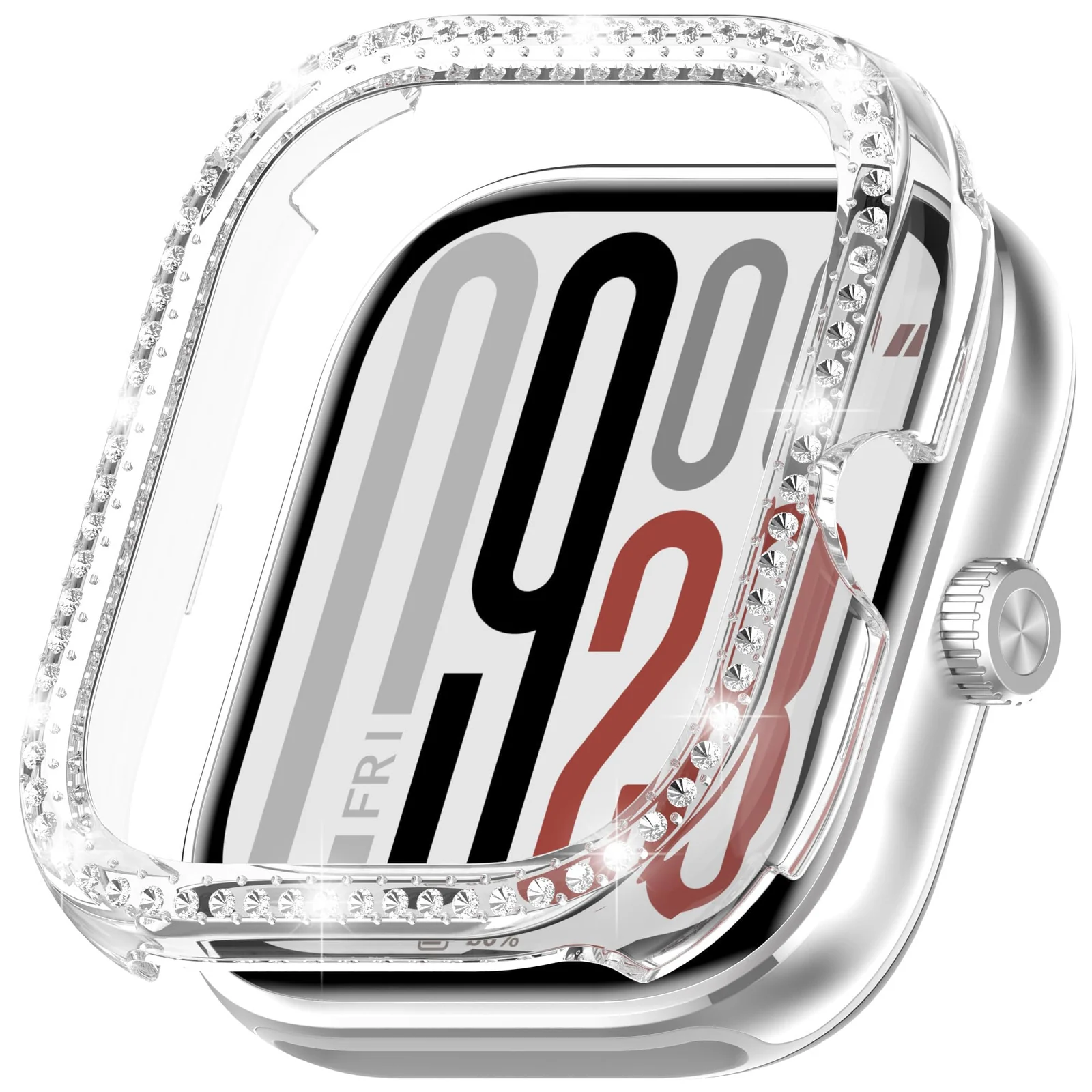 DL3 MOBILAK Bling Hard PC Watch Bumper Case for Xiaomi Redmi Watch 4 and Redmi Watch 5 - Clear