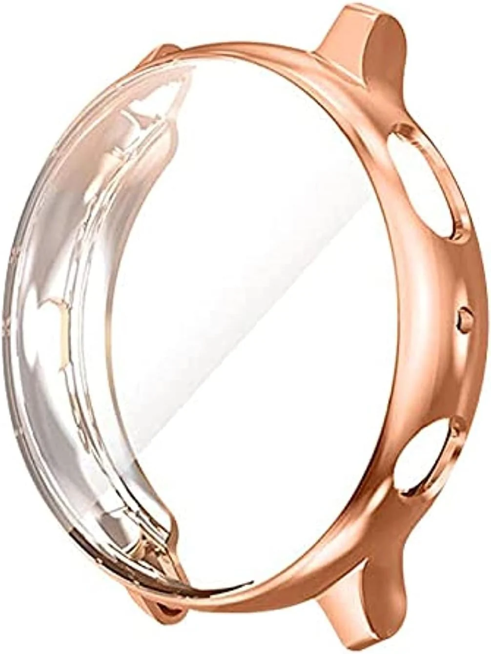 DL3 Mobilak Case Compatible with Samsung Galaxy Watch Active 2 44mm Case All-Around Screen Protector Watch Soft TPU Shockproof Cover Slim Guard Thin Bumper Shell Protector - Rose Gold