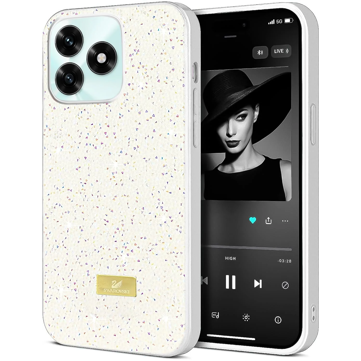 Honor X5c Plus — DL3 Mobilak Glitter Protective Case for Honor X5c Plus, Supports wireless charging, Shock-absorbing protection, Scratch-resistant surface