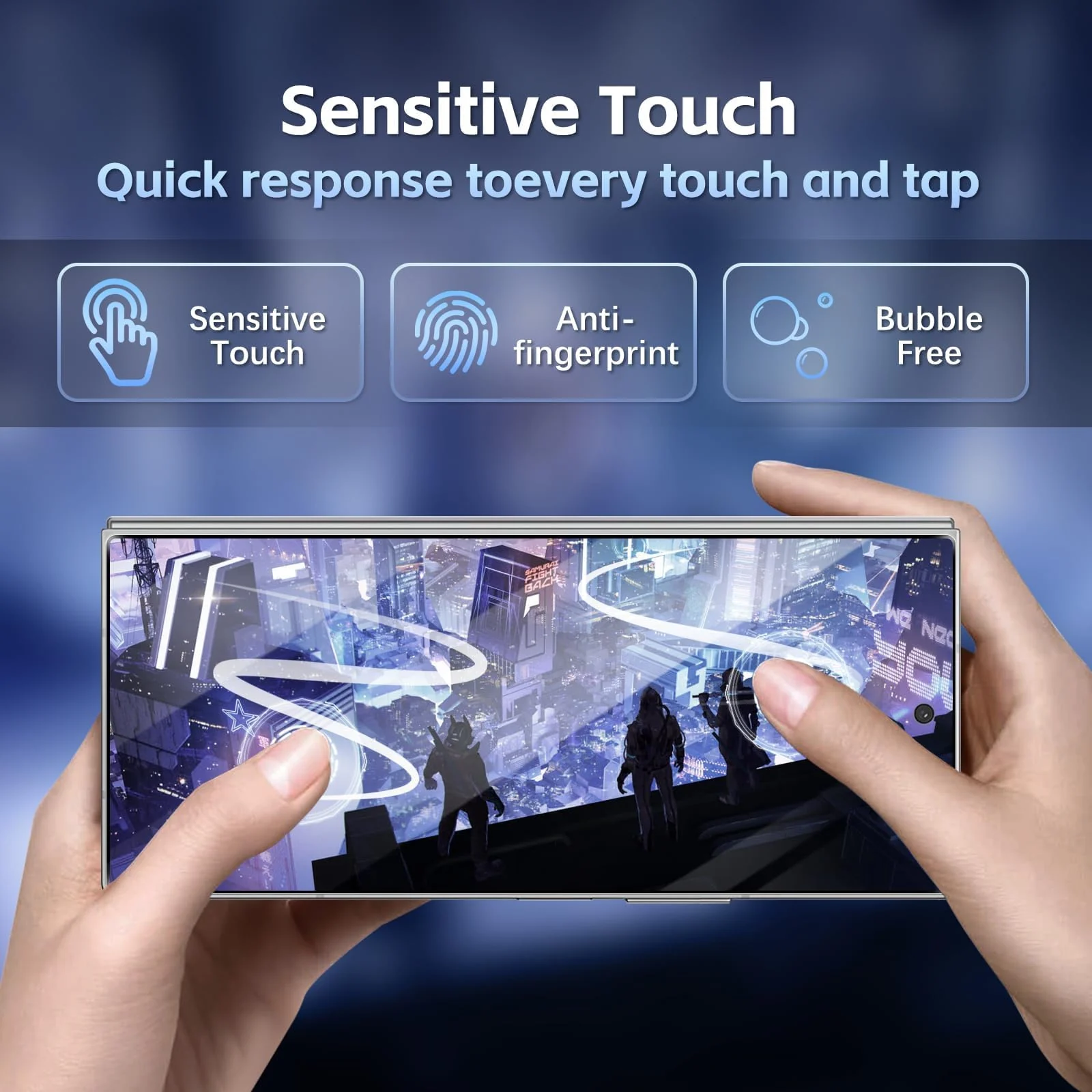 DL3 Mobilak Front Screen Protector for Samsung Galaxy Z Fold 7/Z Fold7 5G 2025, Tempered Glass Film with Easy Installation, Compatible with Cover, HD - Clear