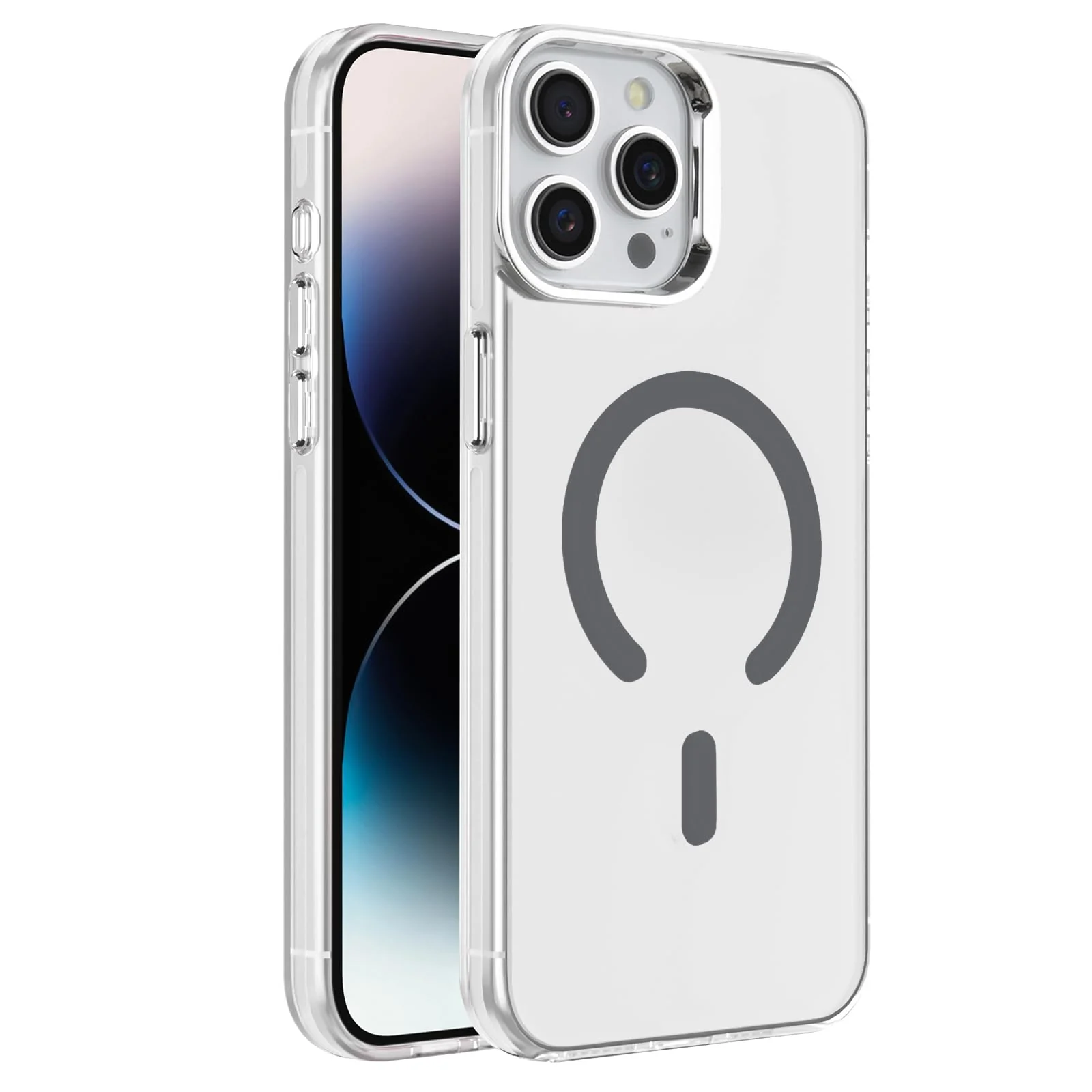 DL3 Mobilak Case for iPhone 11 Pro Max Crystal Clear [Not Compatible with MagSafe] Soft TPU Gel Case Flexible Silicone Anti-Scratch Transparent TPU Cover - Gray