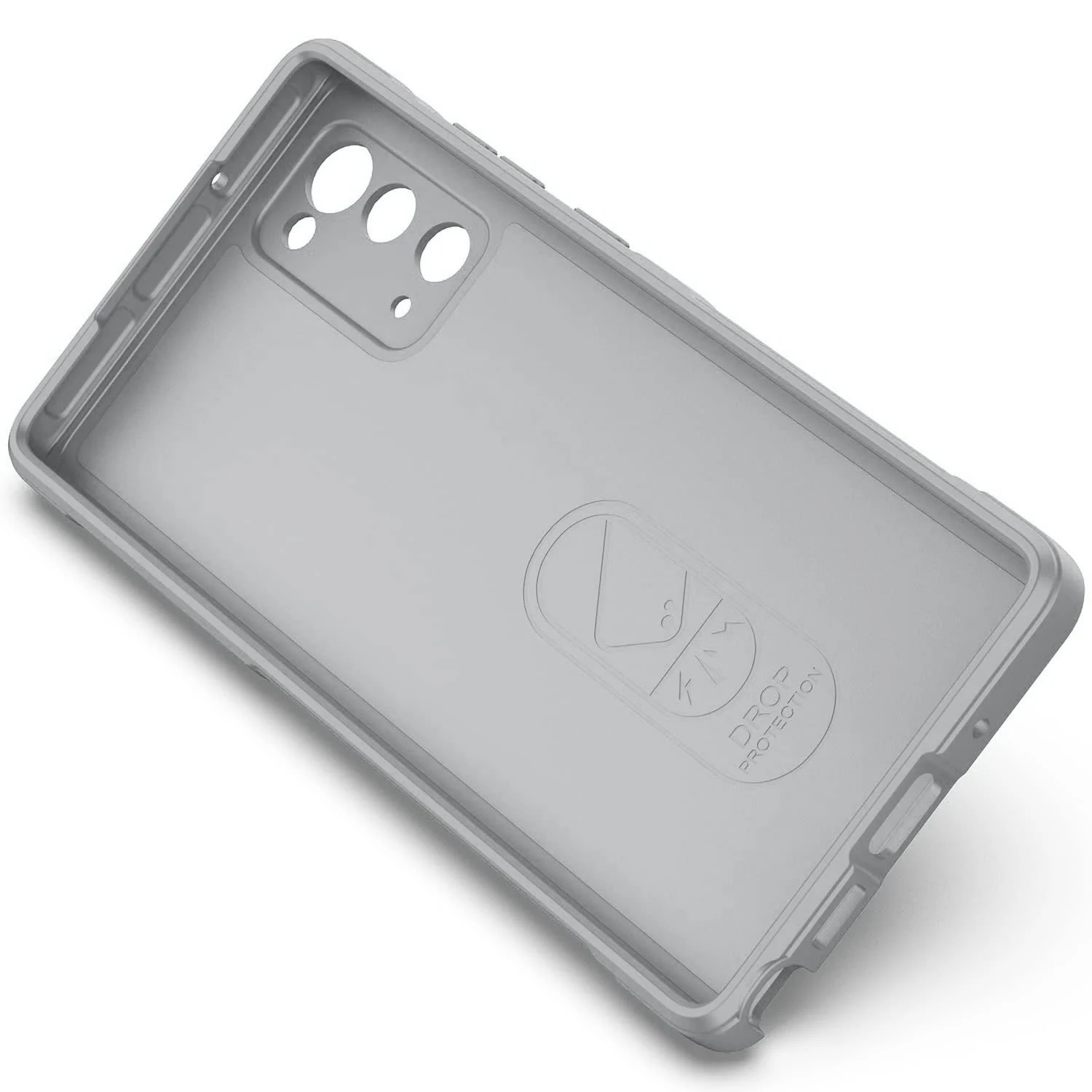 DL3 Mobilak Silicone Case for Samsung Galaxy Note 20 5G Heavy Duty Protective [Slim Fit] Shockproof Soft Flexible Protective Design Shock-Absorption TPU Cover With Camera Protection - Gray