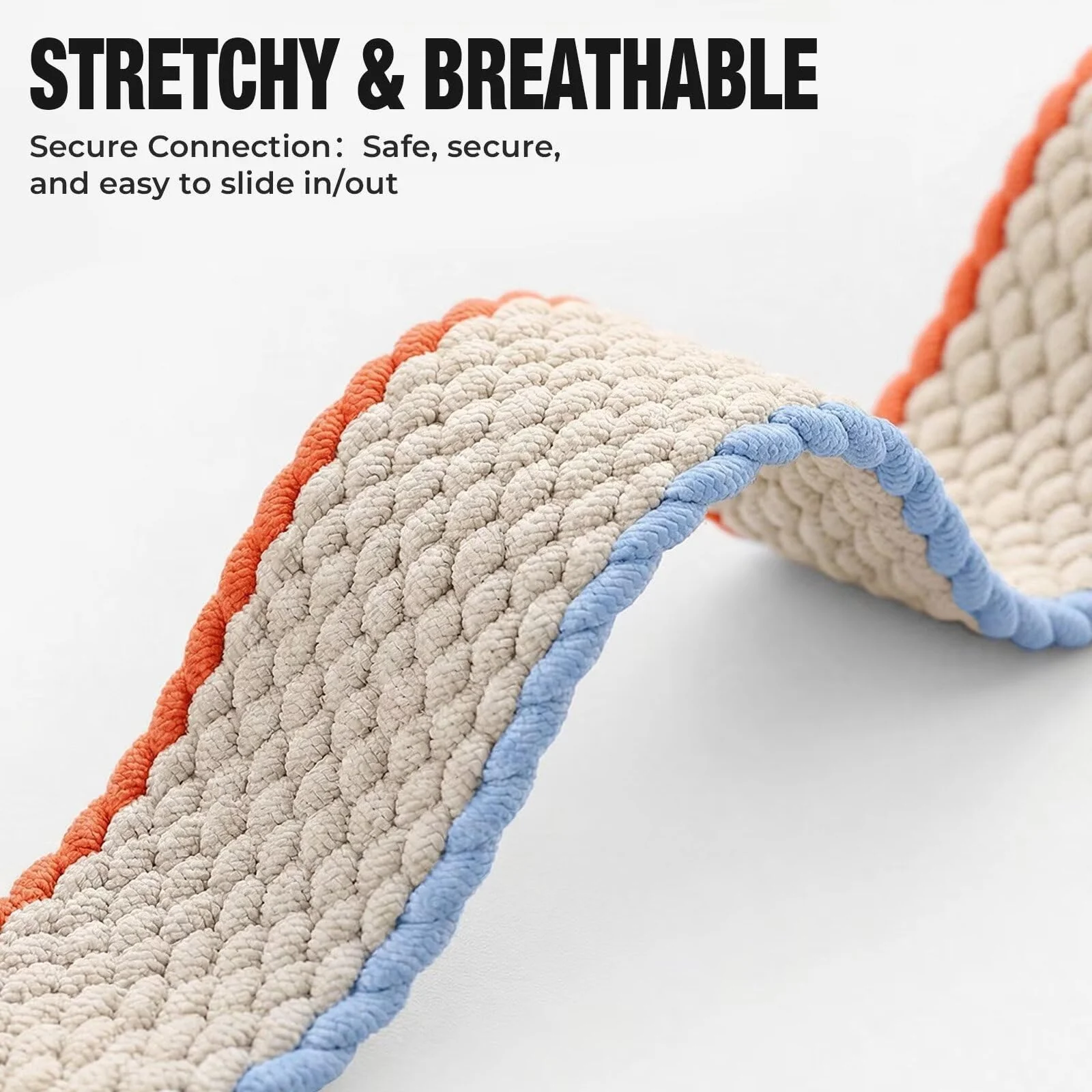 DL3 Mobilak Stretchy Nylon Solo Loop Strap Compatible with Apple Watch Band 49mm 45mm 46mm 44mm 42mm for Women Men, Sport Breathable Braided Wristband for iWatch Series 11 10 9 8 7 6 5 4 SE Ultra 3 2 1 - Cream