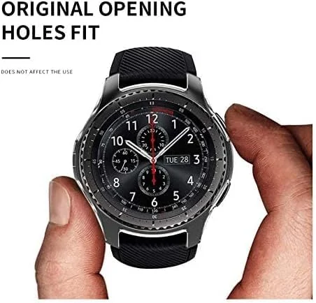 DL3 Mobilak Case Compatible with samsung galaxy 46mm Gear S3 Case All-Around Screen Protector Watch Soft TPU Shockproof Cover Slim Guard Thin Bumper Shell Protector - Clear