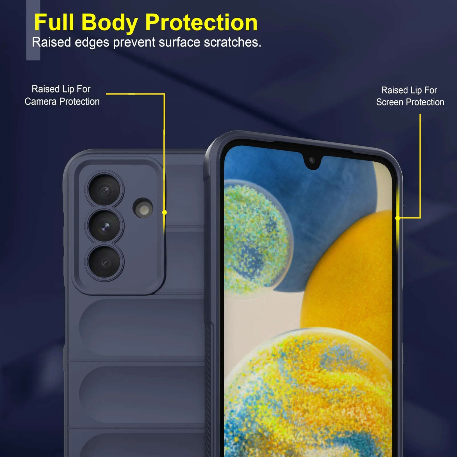 DL3 Mobilak Rugged Protective Case for Samsung Galaxy A26, Camera protection, Shock-absorbing protection, Non-slip grip - Blue