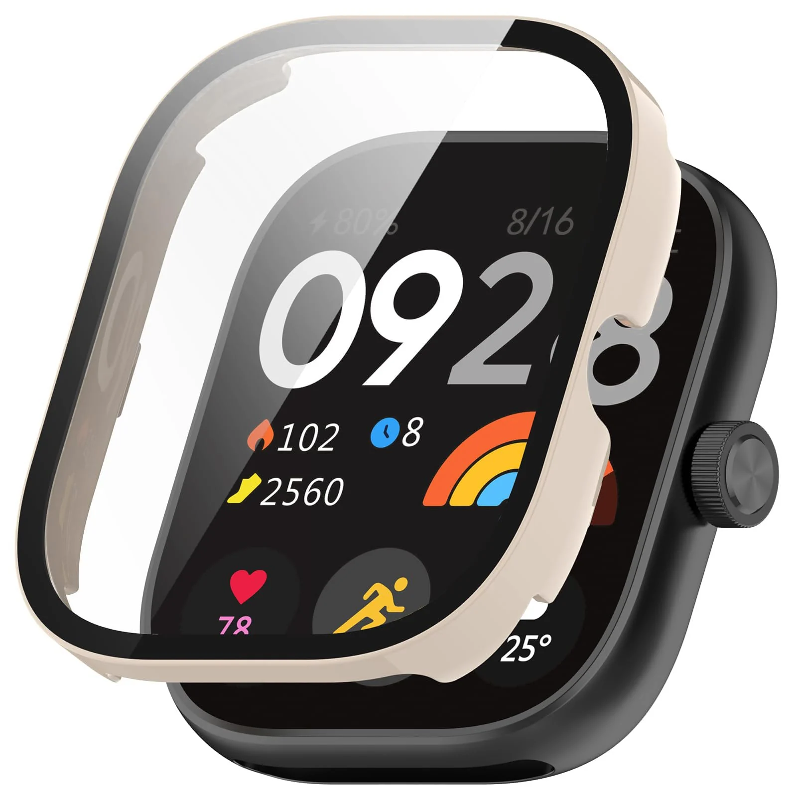 Xiaomi Redmi Watch 4 Case with — DL3 MOBILAK Full-Coverage Watch Case with Tempered Glass for Xiaomi Redmi Watch 4